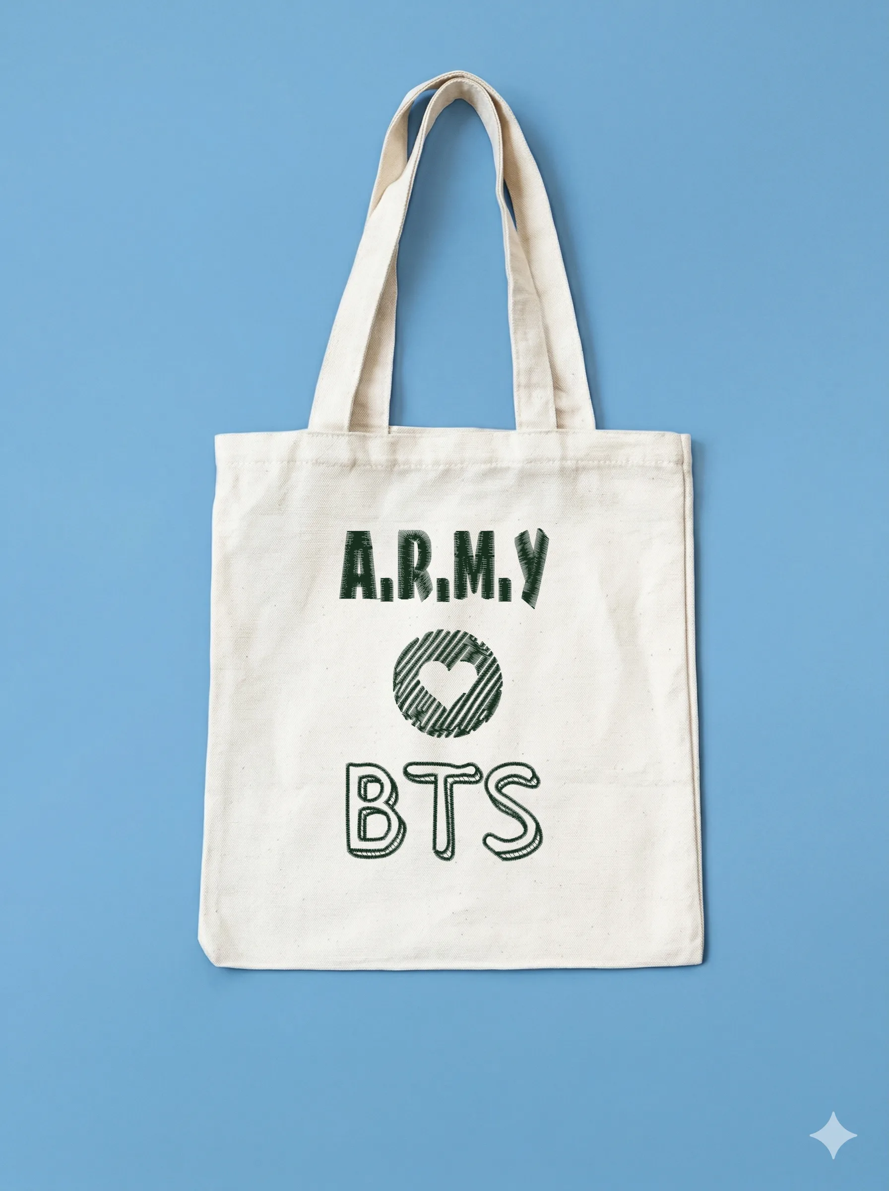 Дизайн машинной вышивки «Логотип BTS ARMY» (107.8×171.2 мм) — вид 10