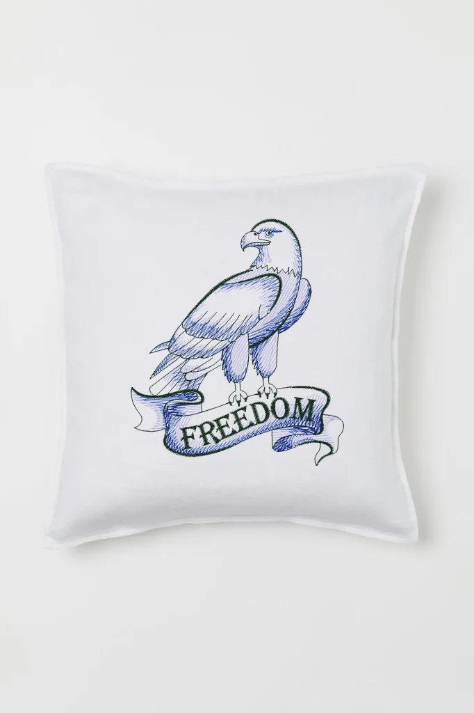 Дизайн машинной вышивки «Гордый орел Freedom» (84.3×97.6 мм) — вид 2