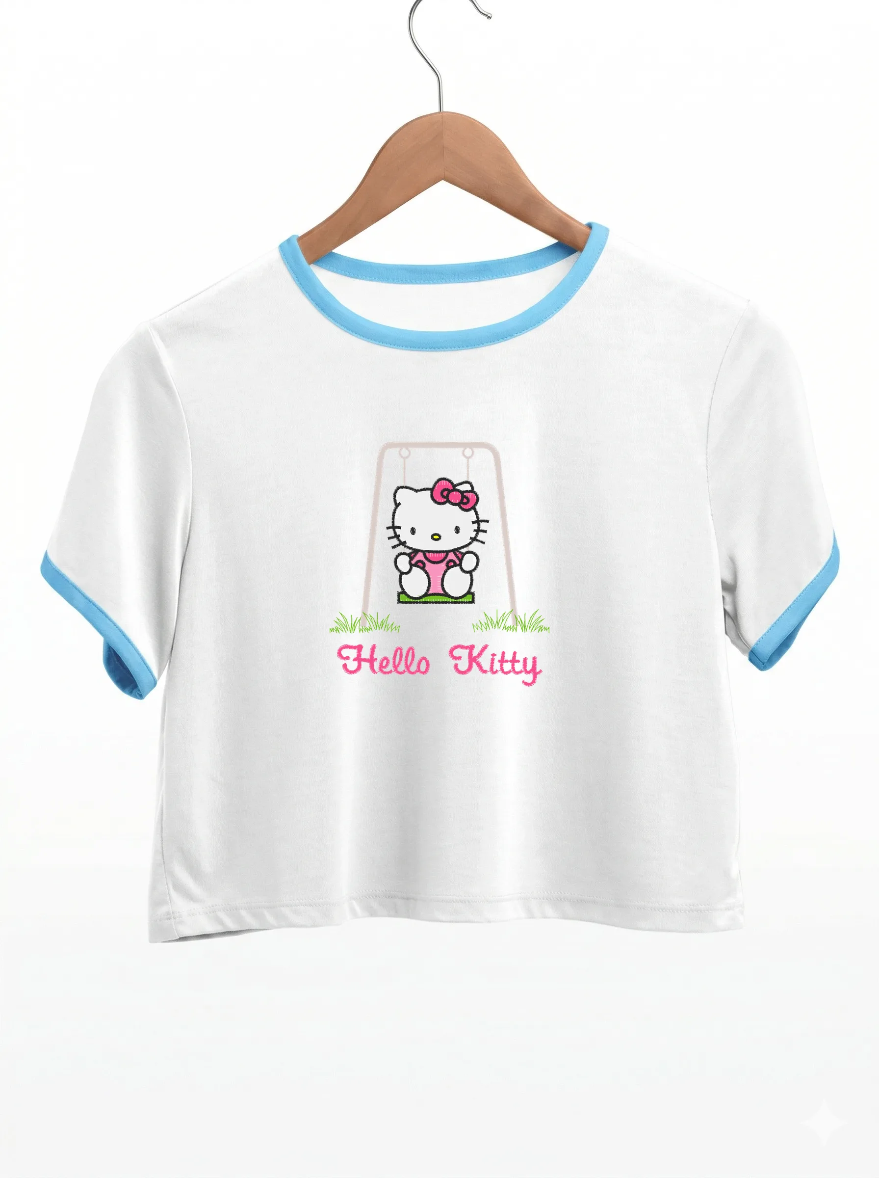 Hello Kitty на качелях (миниатюра 9)
