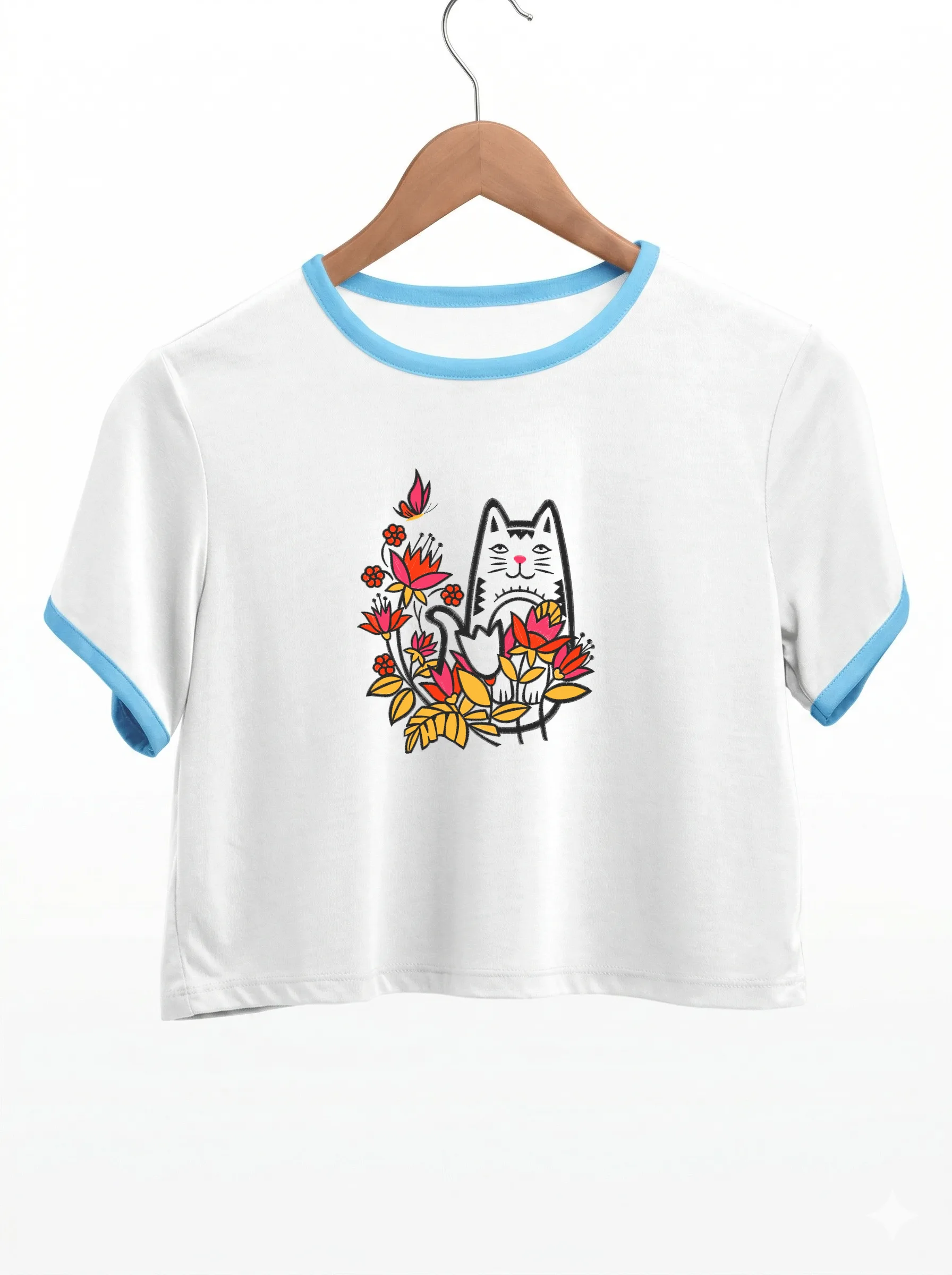 Спящий кот в цветах (миниатюра 9)
