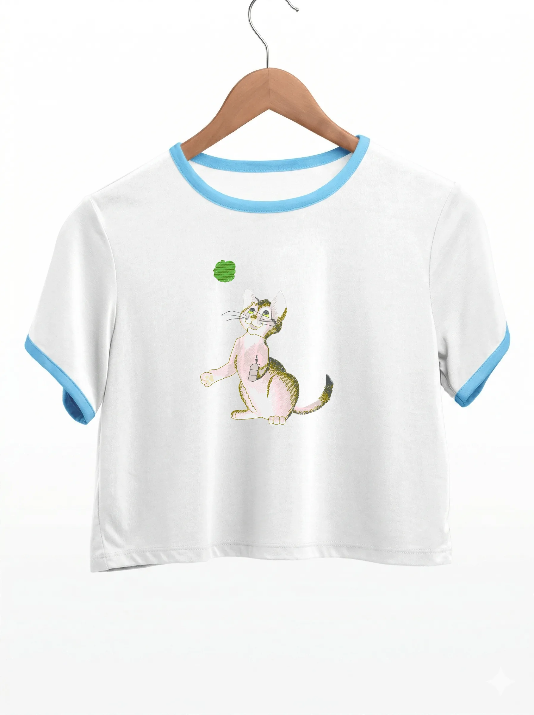 Игривый котёнок с мячиком (миниатюра 9)