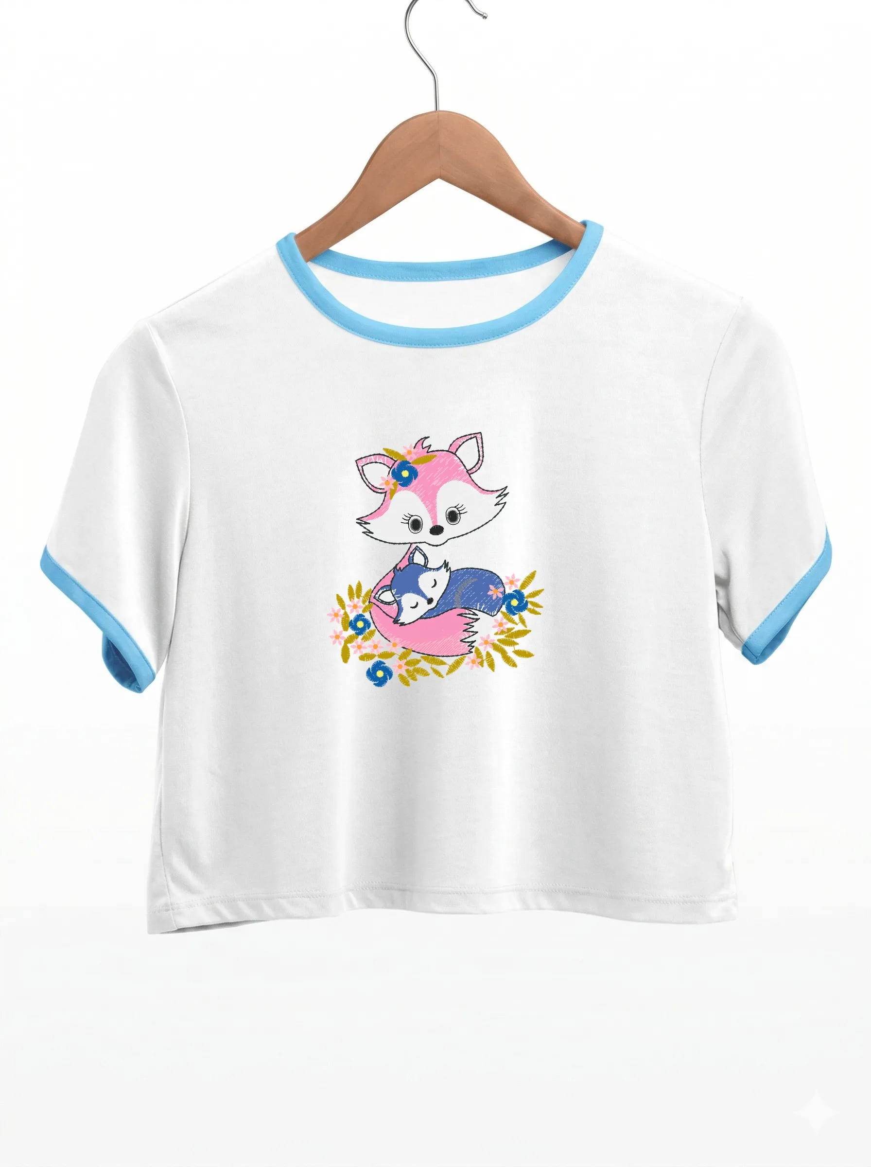 Мама лиса и лисенок (миниатюра 9)