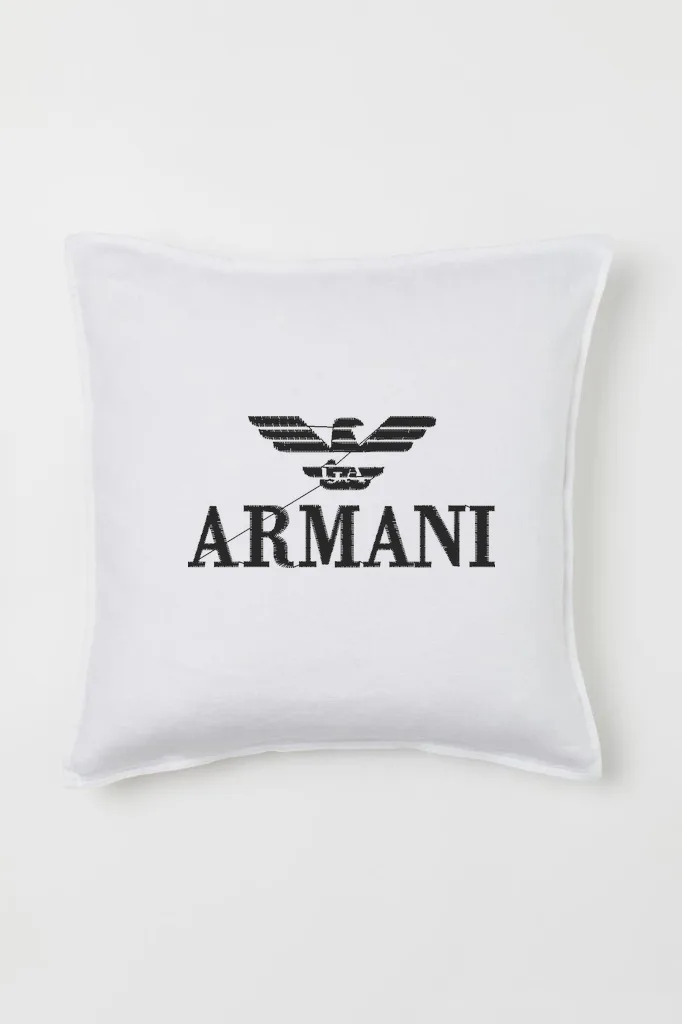 Дизайн машинной вышивки «Стильный логотип Armani» (75.2×37.4 мм) — вид 2