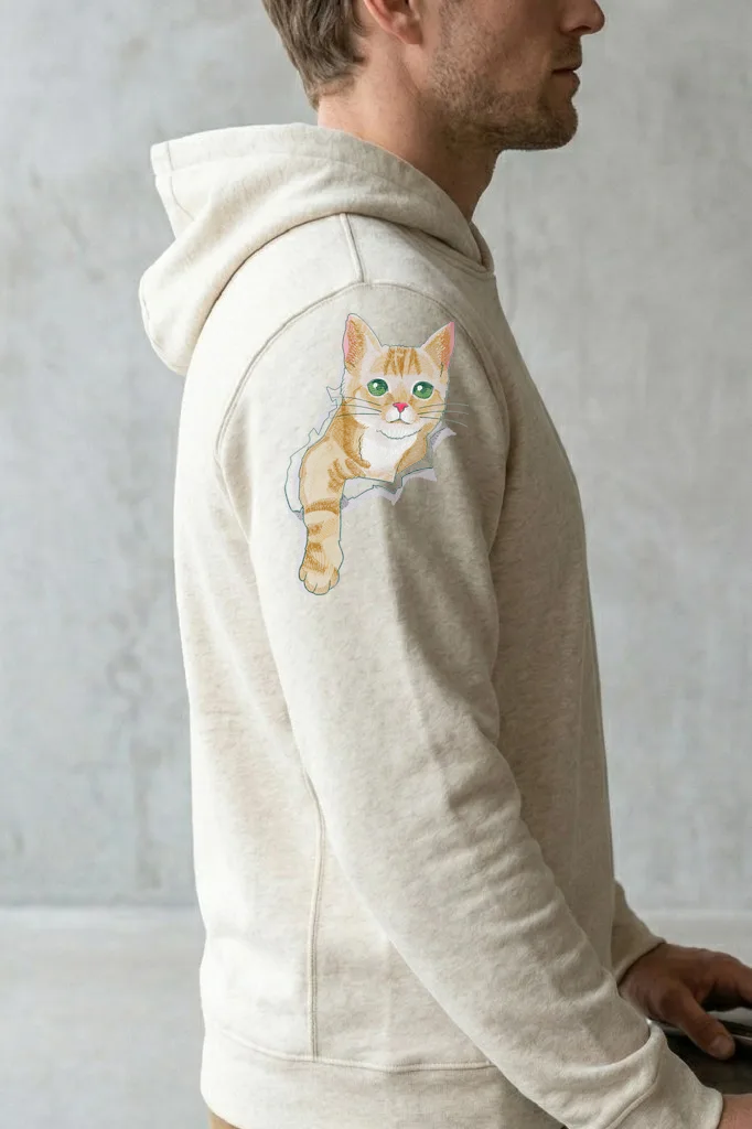 Любопытный рыжий котёнок (миниатюра 3)