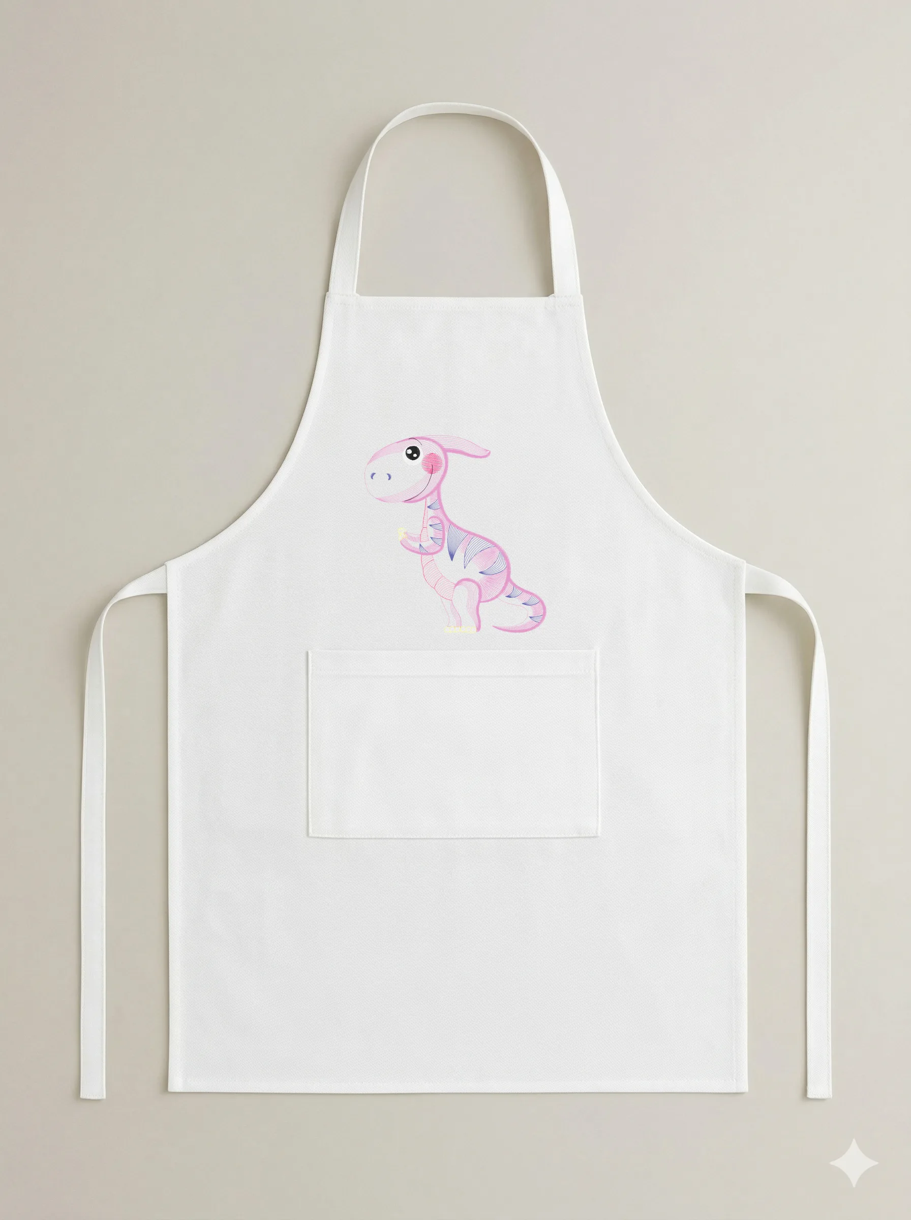 Дизайн машинной вышивки «Милый розовый динозаврик» (138×150 мм) — вид 6