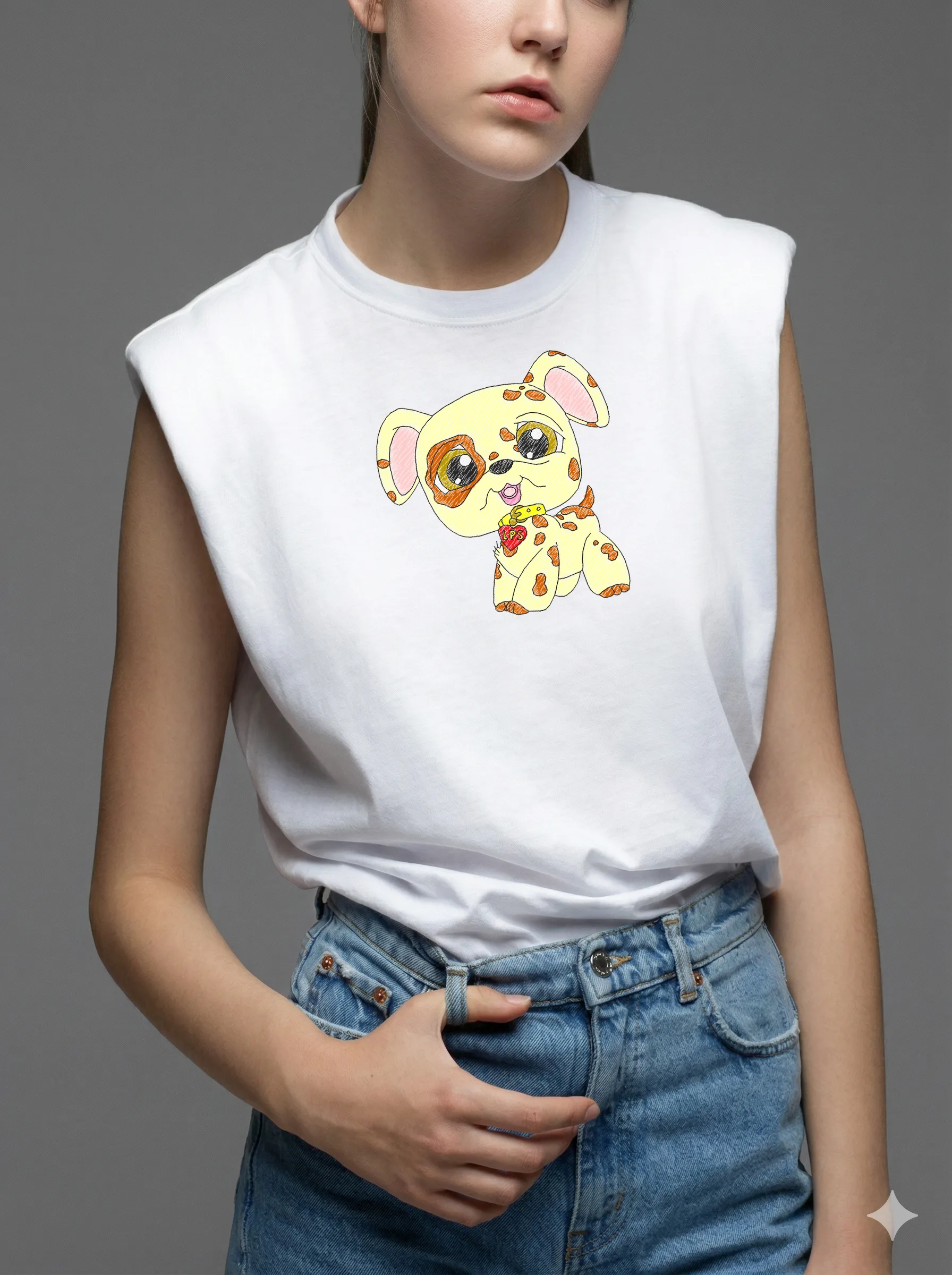 Милый пятнистый щенок (миниатюра 8)