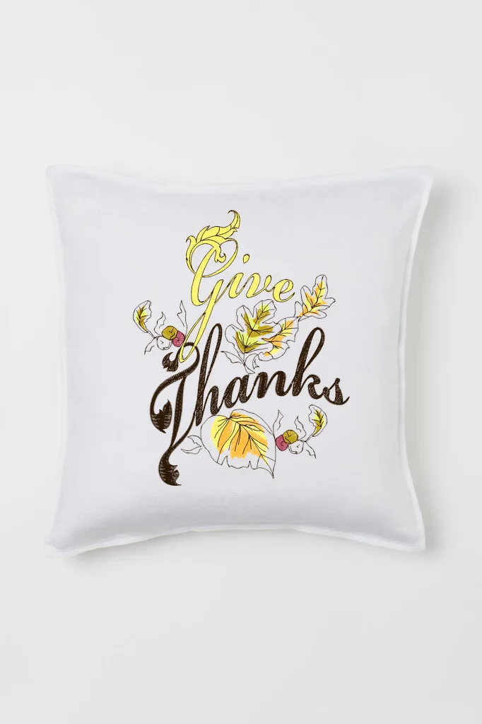 Дизайн машинной вышивки «Осенняя надпись Give Thanks» (127×161.6 мм) — вид 2