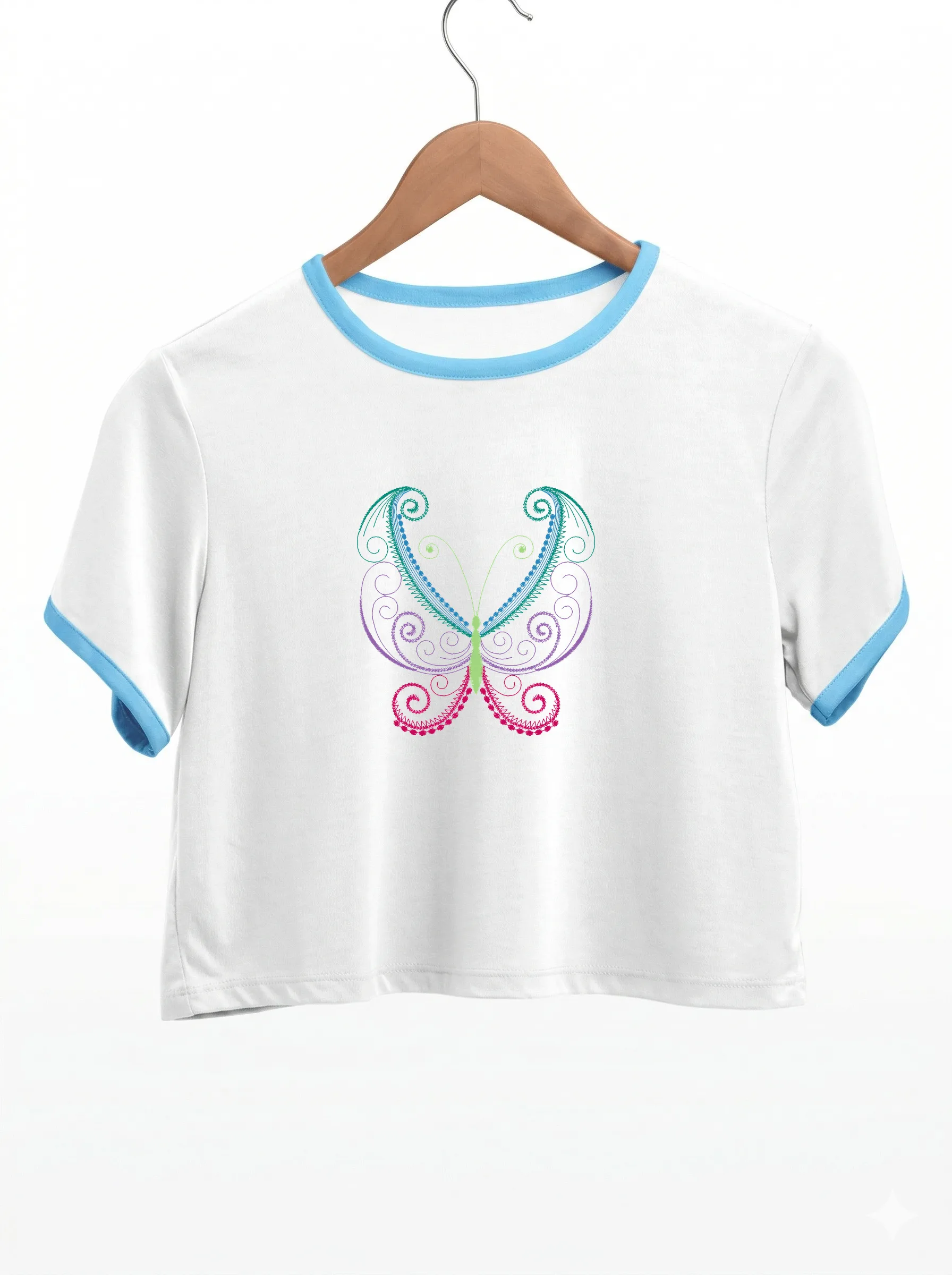 Дизайн машинной вышивки «Ажурная бабочка» (92.4×97 мм) — вид 9