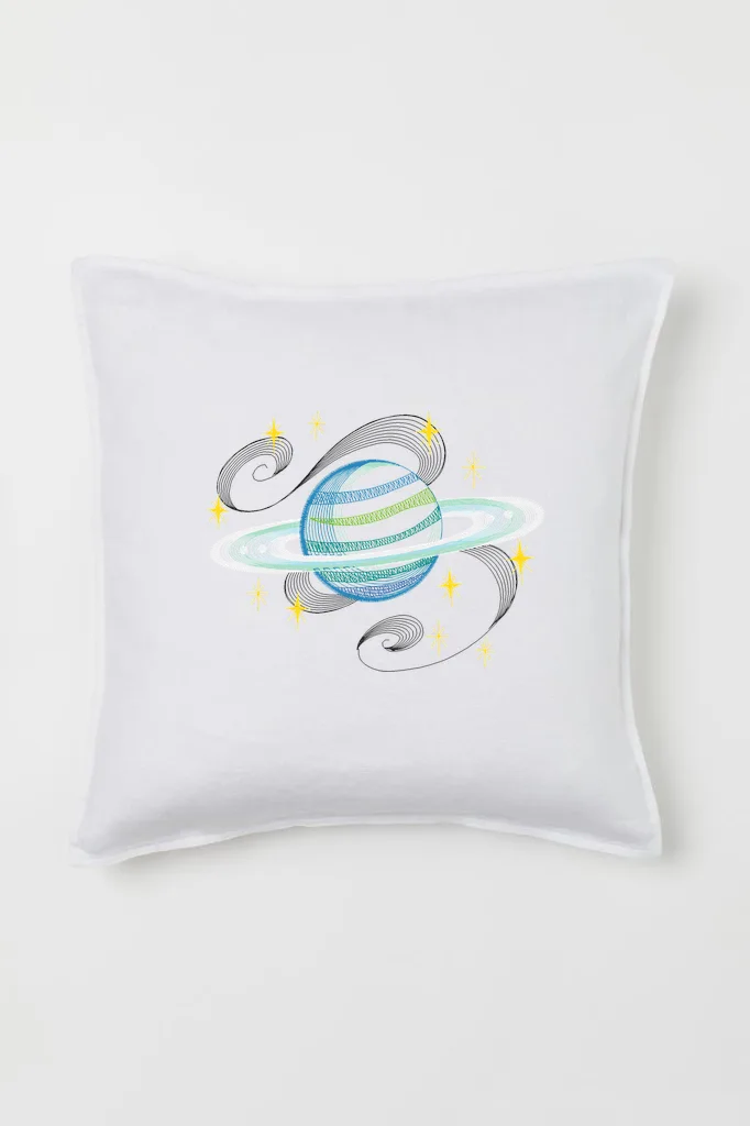 Дизайн машинной вышивки «Космическая планета» (125.1×96.6 мм) — вид 2