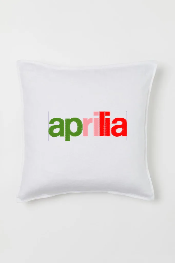 Дизайн машинной вышивки «Логотип Aprilia» (76.9×201.4 мм) — вид 2