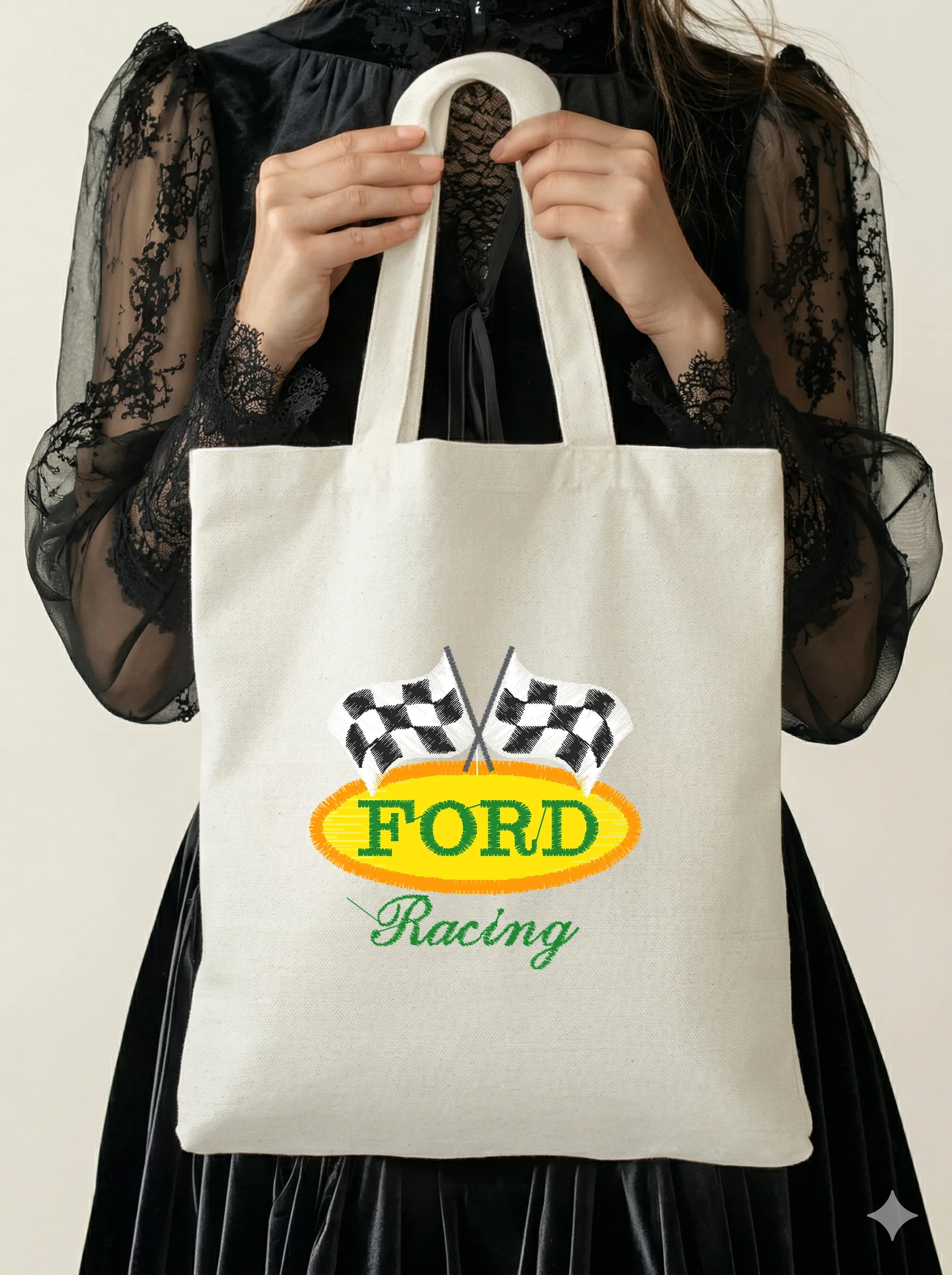 Дизайн машинной вышивки «Эмблема Ford Racing» (72×69.9 мм) — вид 5