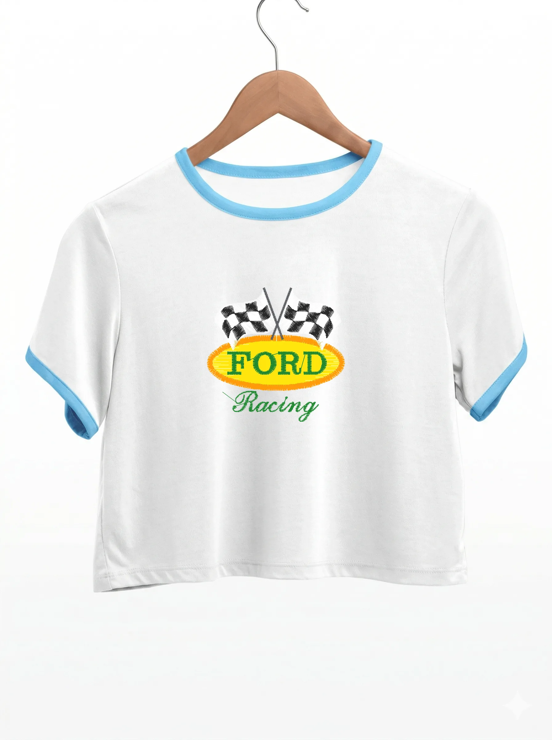 Дизайн машинной вышивки «Эмблема Ford Racing» (72×69.9 мм) — вид 9