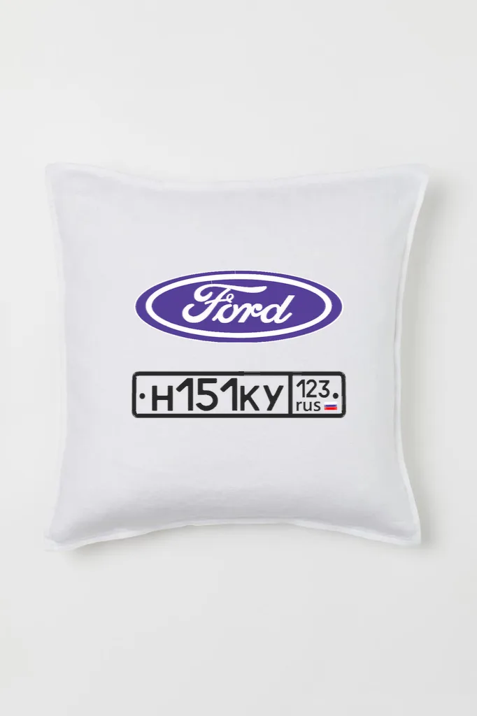 Дизайн машинной вышивки «Логотип Ford с номером» (179.7×260 мм) — вид 2