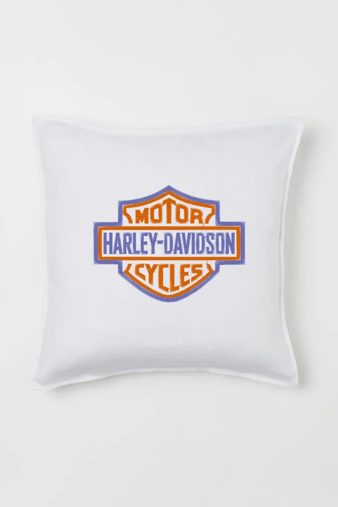 Дизайн машинной вышивки «Эмблема Harley-Davidson» (106.6×82.8 мм) — вид 2