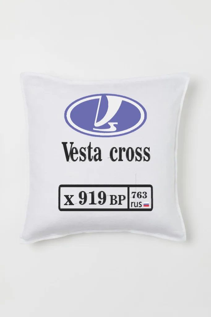 Дизайн машинной вышивки «Логотип Lada Vesta Cross» (182.7×226.1 мм) — вид 2