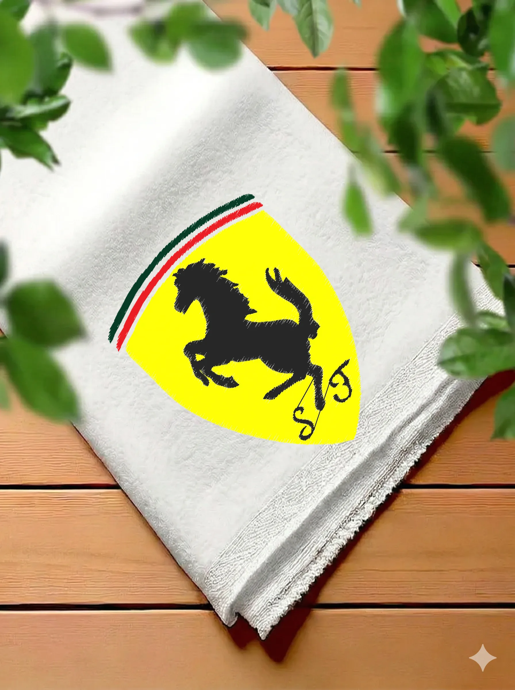 Дизайн машинной вышивки «Логотип Ferrari» (69.1×90.3 мм) — вид 7