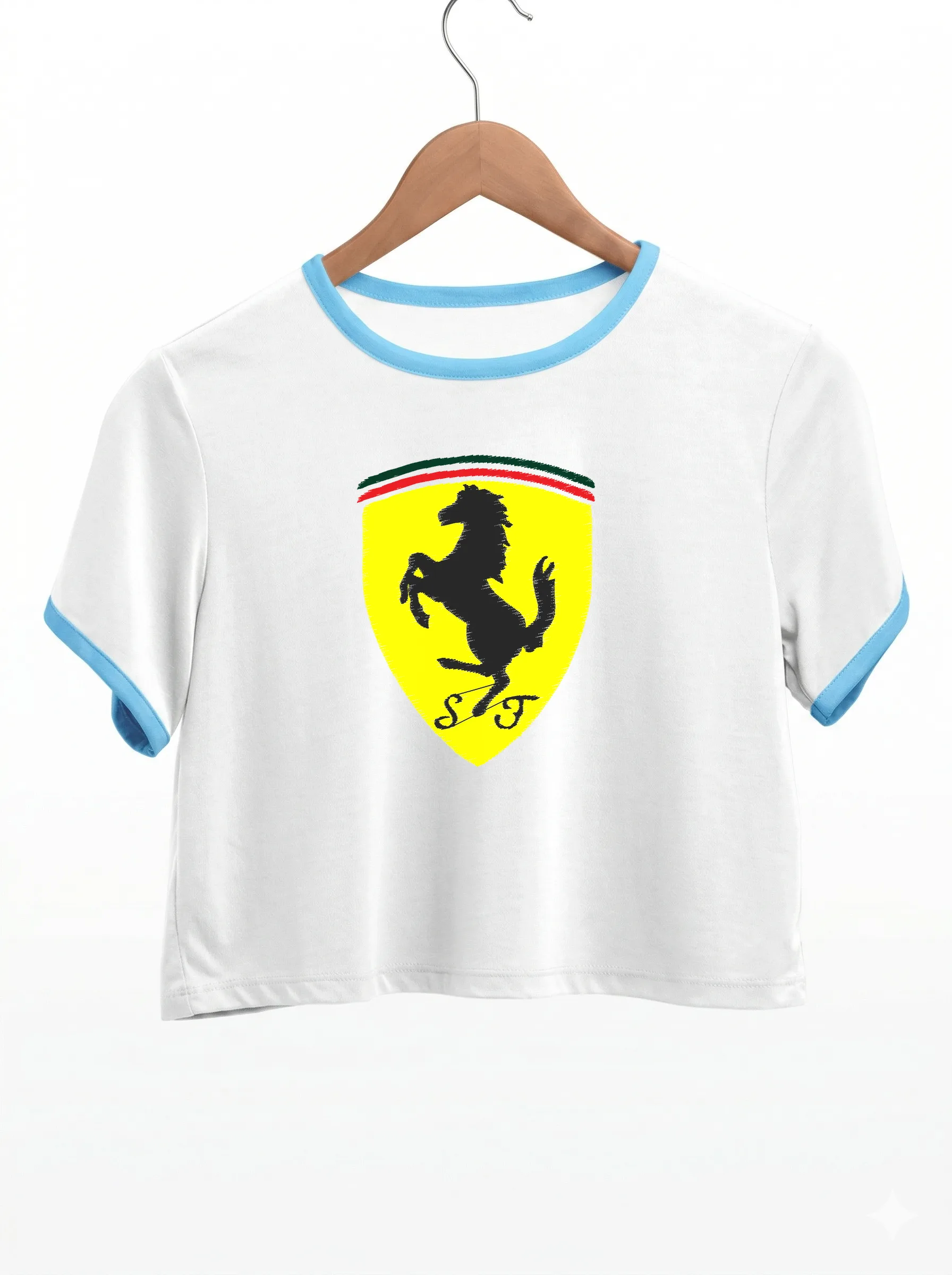 Дизайн машинной вышивки «Логотип Ferrari» (69.1×90.3 мм) — вид 9