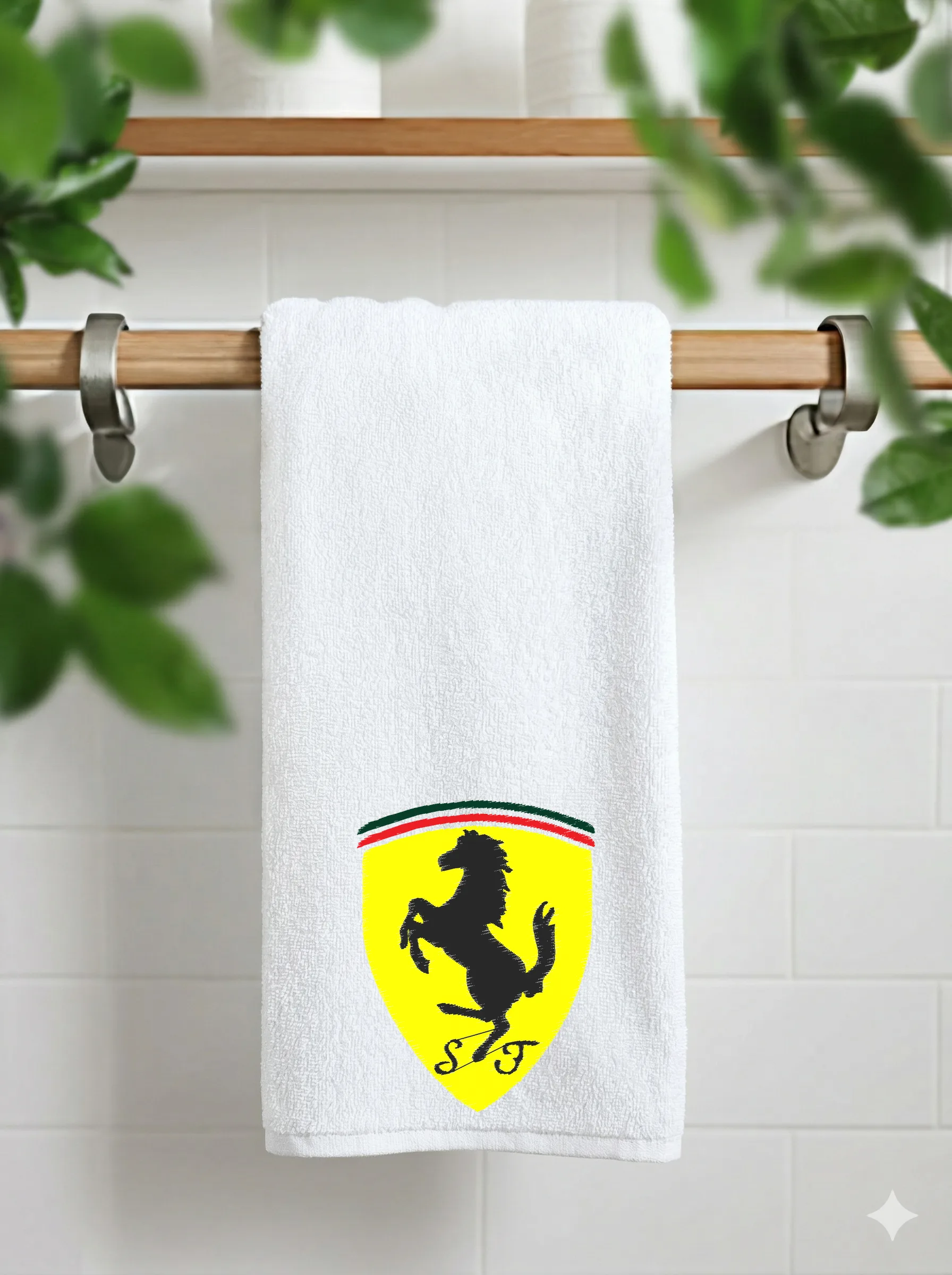 Дизайн машинной вышивки «Логотип Ferrari» (69.1×90.3 мм) — вид 11