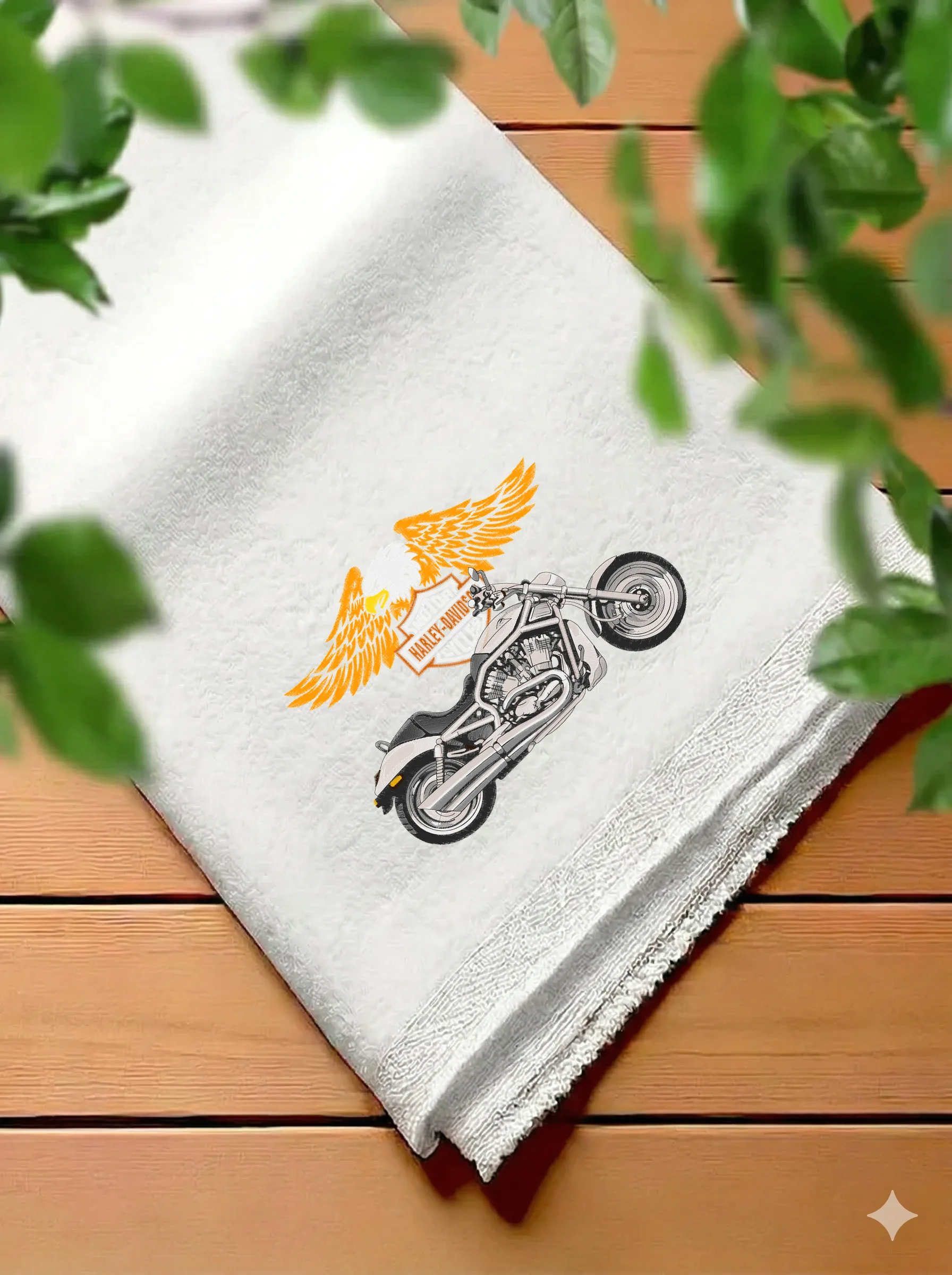 Дизайн машинной вышивки «Мотоцикл Harley-Davidson» (254.8×184.2 мм) — вид 7
