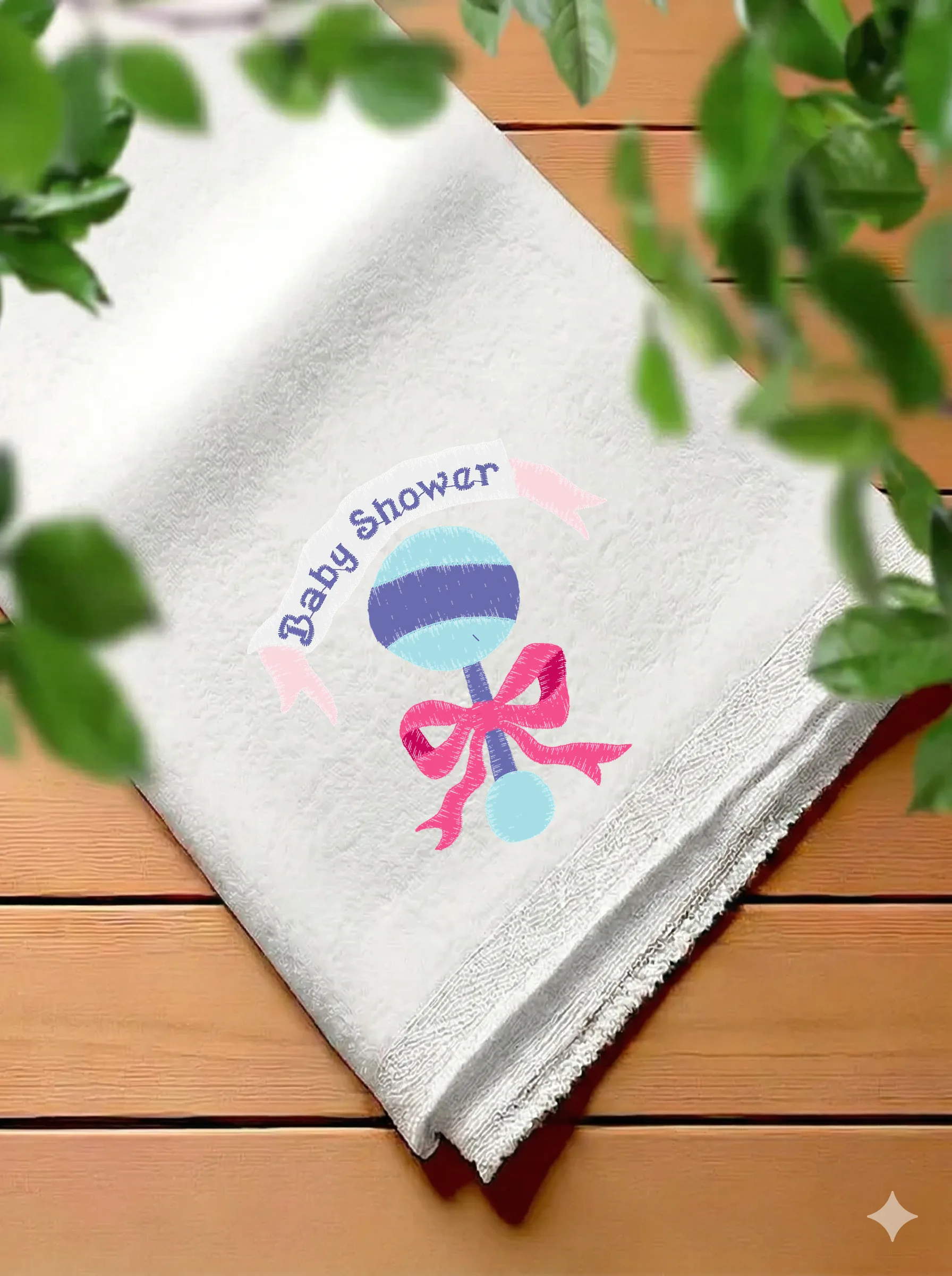 Дизайн машинной вышивки «Детская погремушка Baby Shower» (87.9×88.6 мм) — вид 7