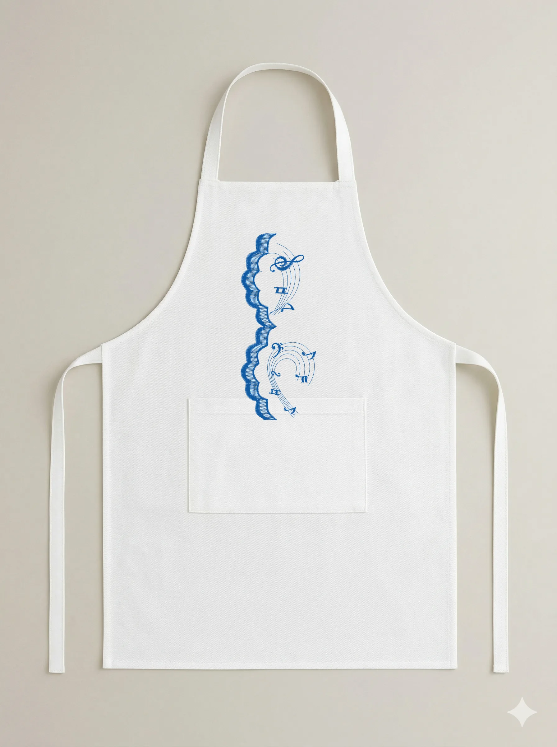 Дизайн машинной вышивки «Музыкальный орнамент» (64.8×159.9 мм) — вид 6