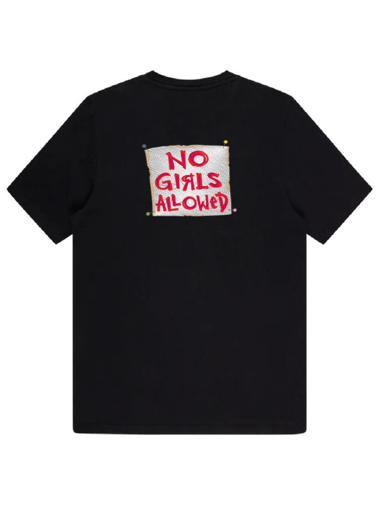 Дизайн машинной вышивки «Табличка No Girls Allowed» (98×79 мм) — вид 4