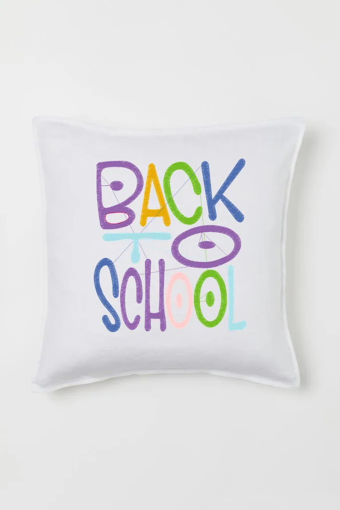 Дизайн машинной вышивки «Красочная надпись Back to School» (124.8×141.8 мм) — вид 2