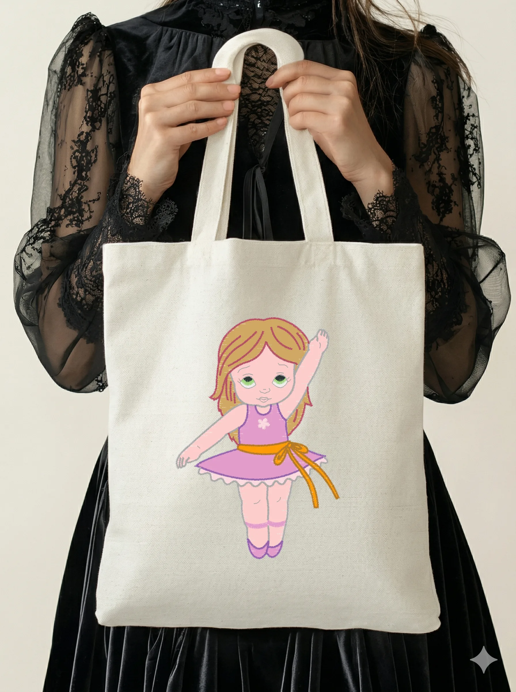 Дизайн машинной вышивки «Милая маленькая балерина» (67.7×99.6 мм) — вид 5