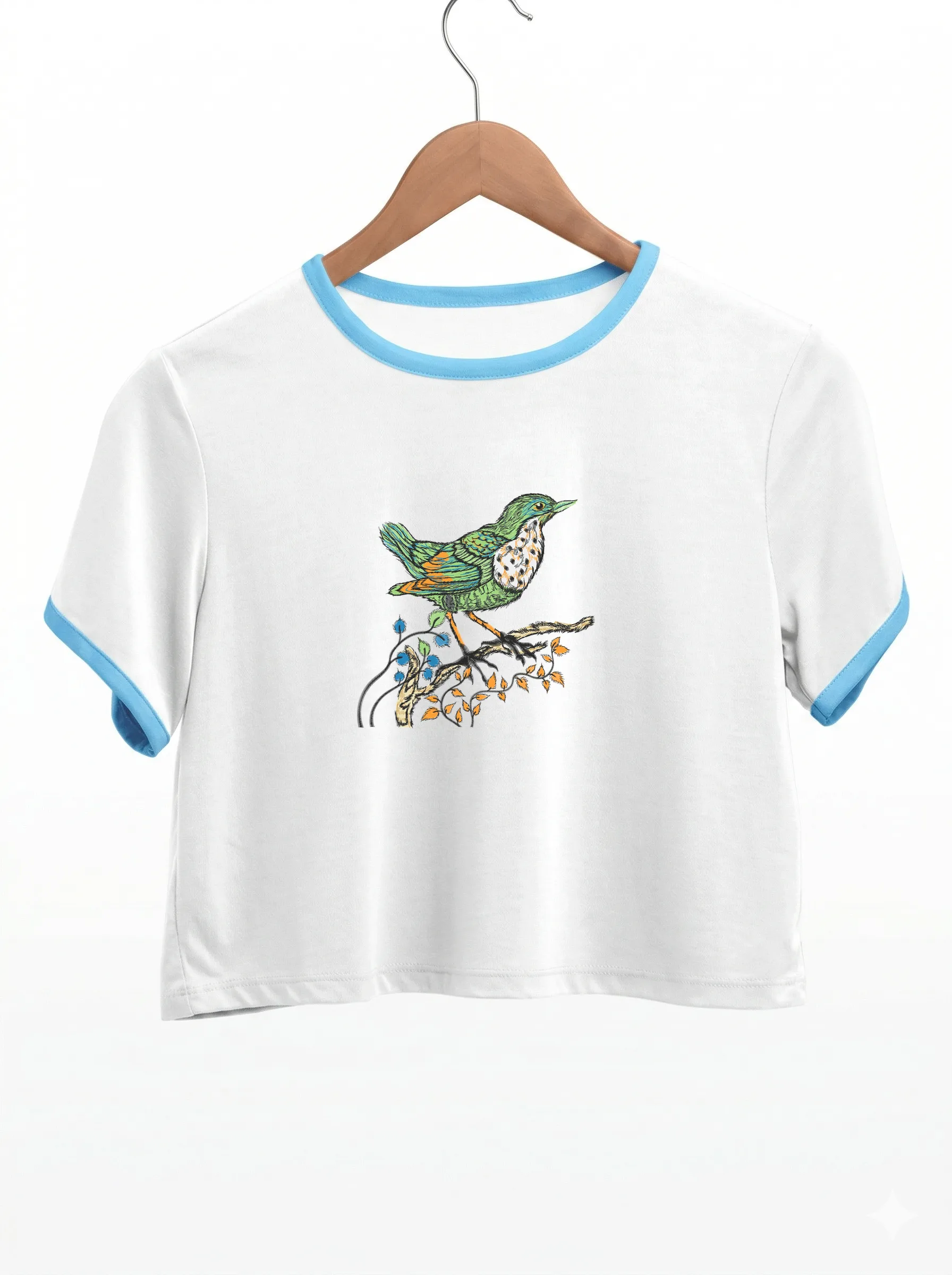 Дизайн машинной вышивки «Лесная птица на ветке» (232.2×229.3 мм) — вид 9