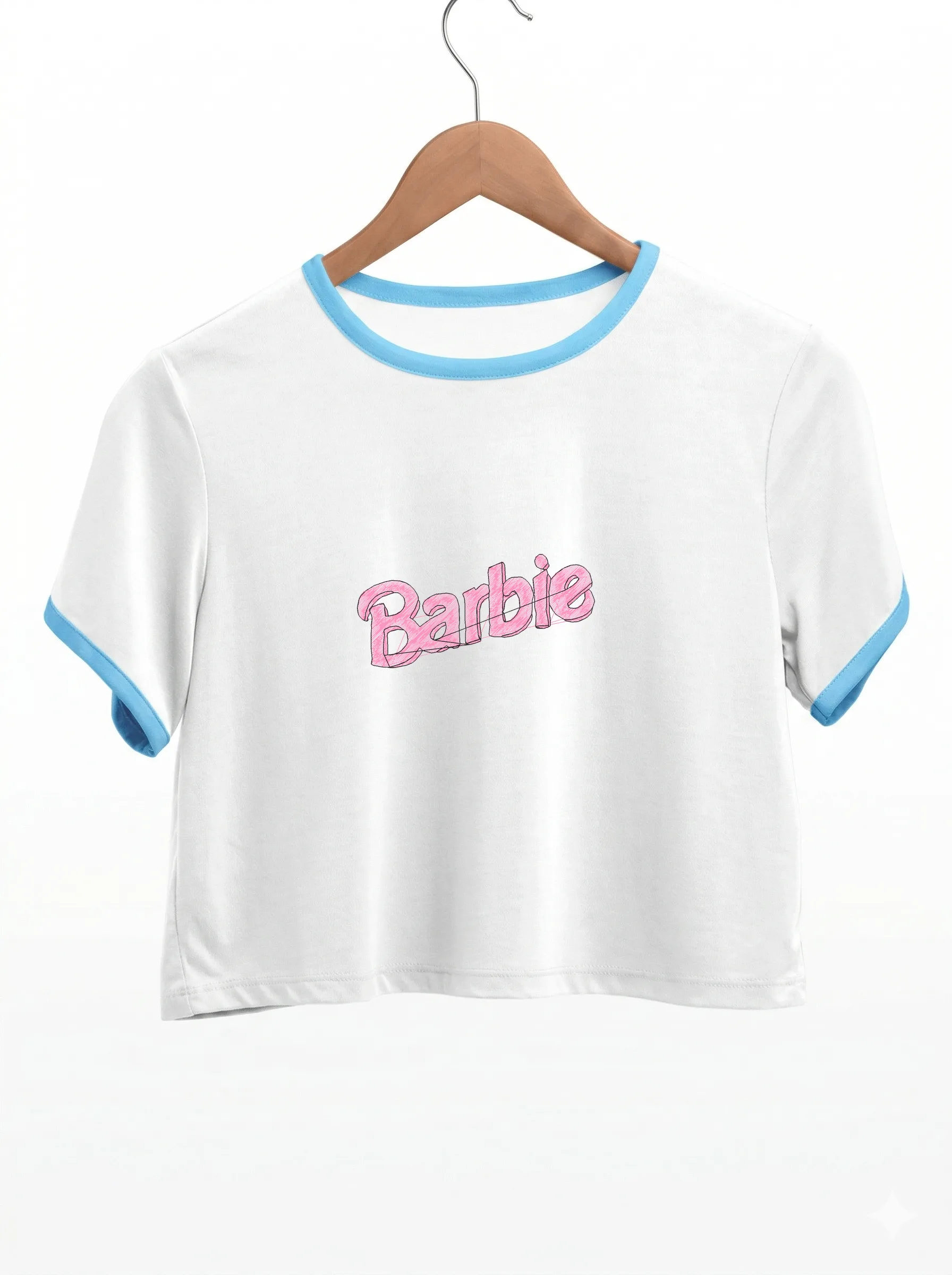 Дизайн машинной вышивки «Розовый логотип Barbie» (96.6×46.5 мм) — вид 9