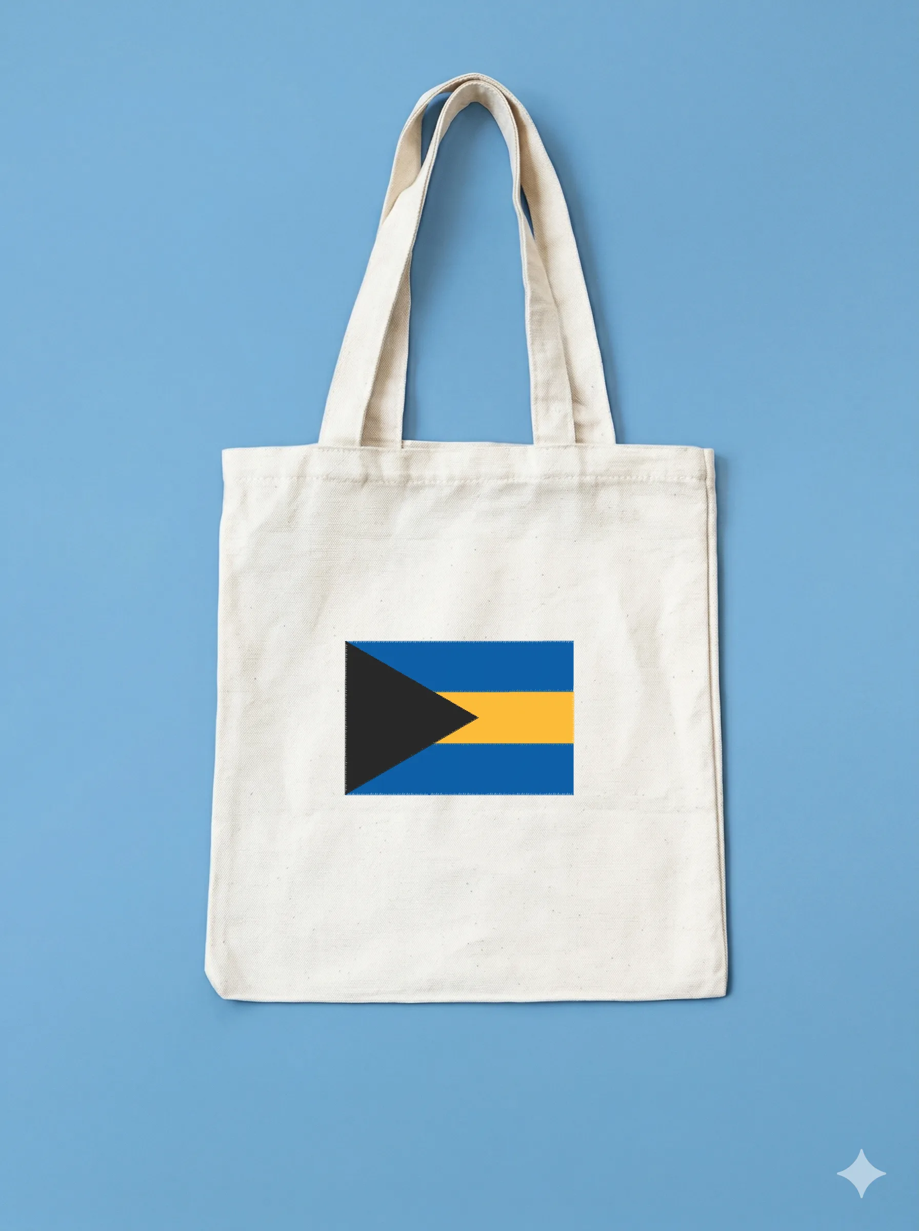 Дизайн машинной вышивки «Флаг Багамских Островов» (68.5×101.8 мм) — вид 10