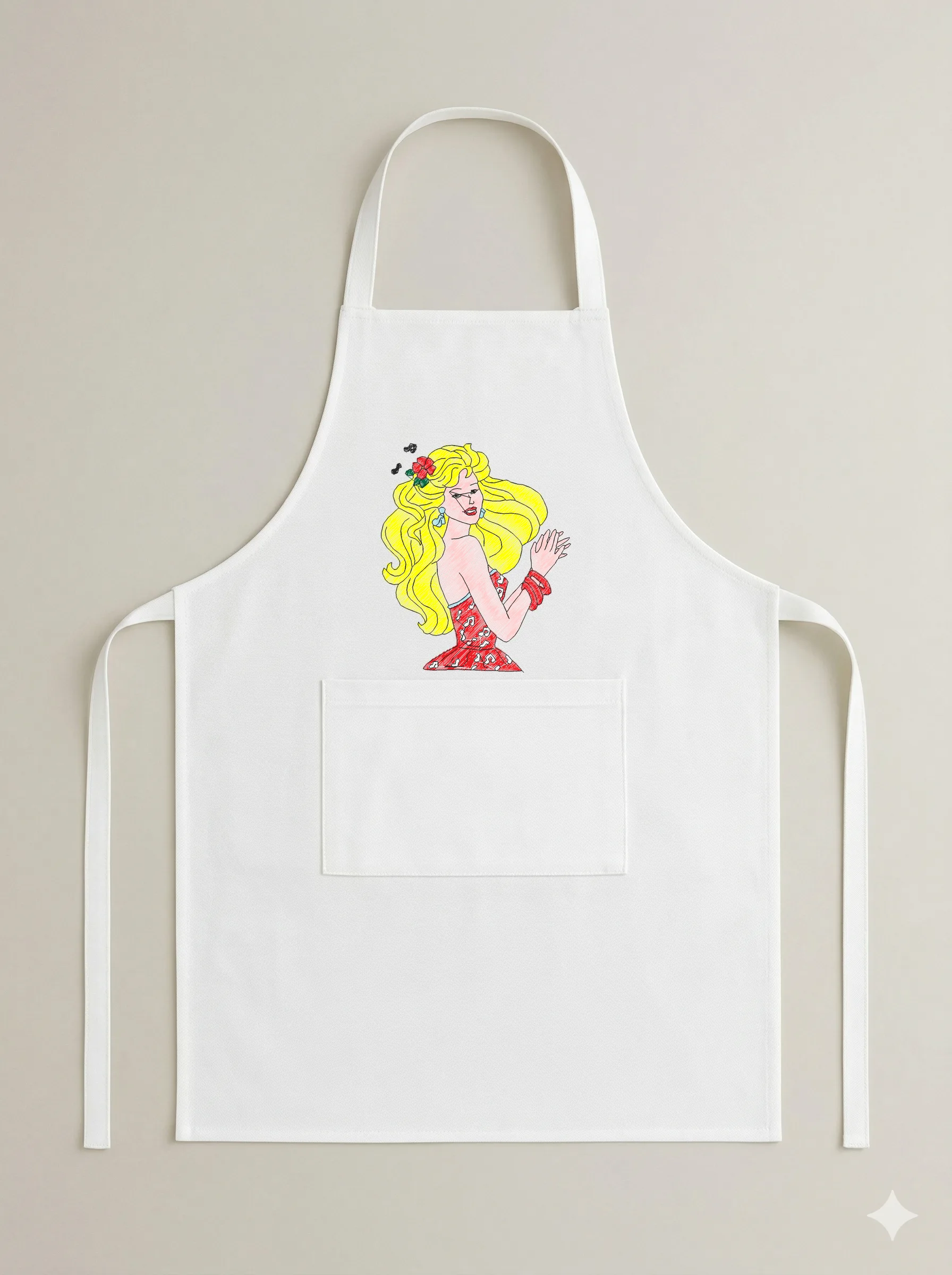 Дизайн машинной вышивки «Стильная ретро девушка» (82.3×99.4 мм) — вид 6