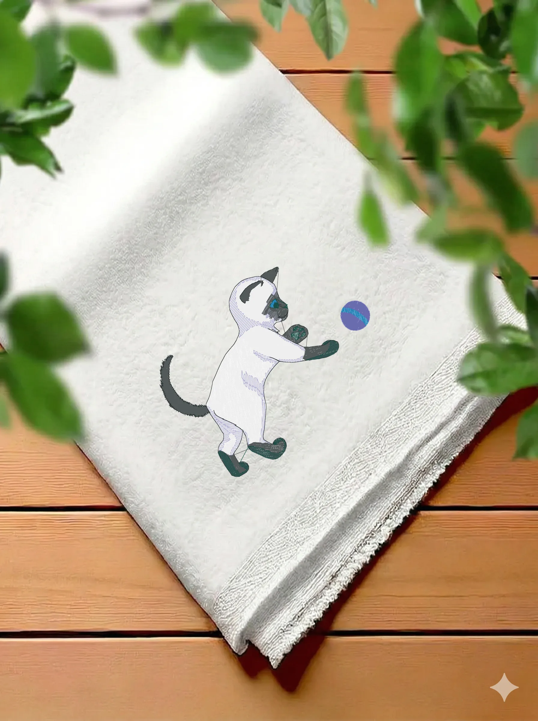 Игривый сиамский котенок (миниатюра 7)