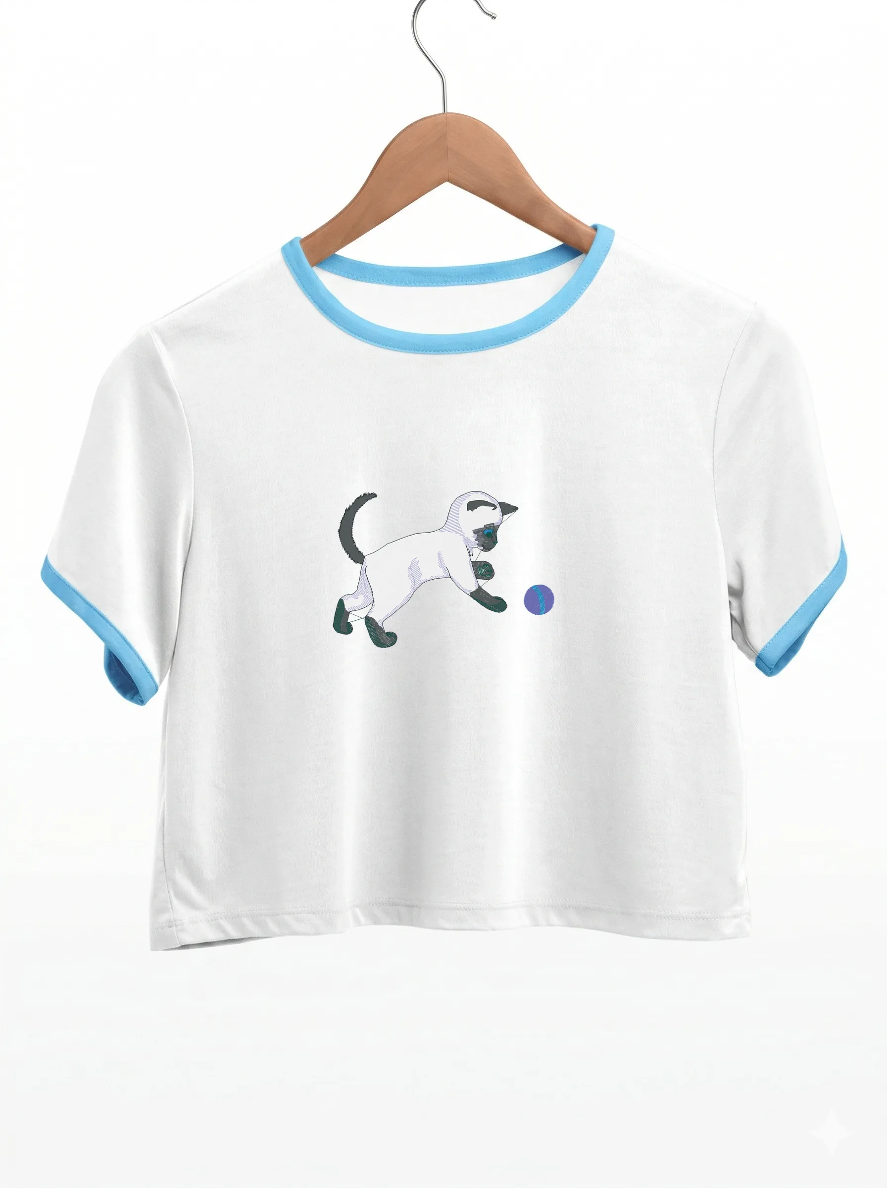 Игривый сиамский котенок (миниатюра 9)
