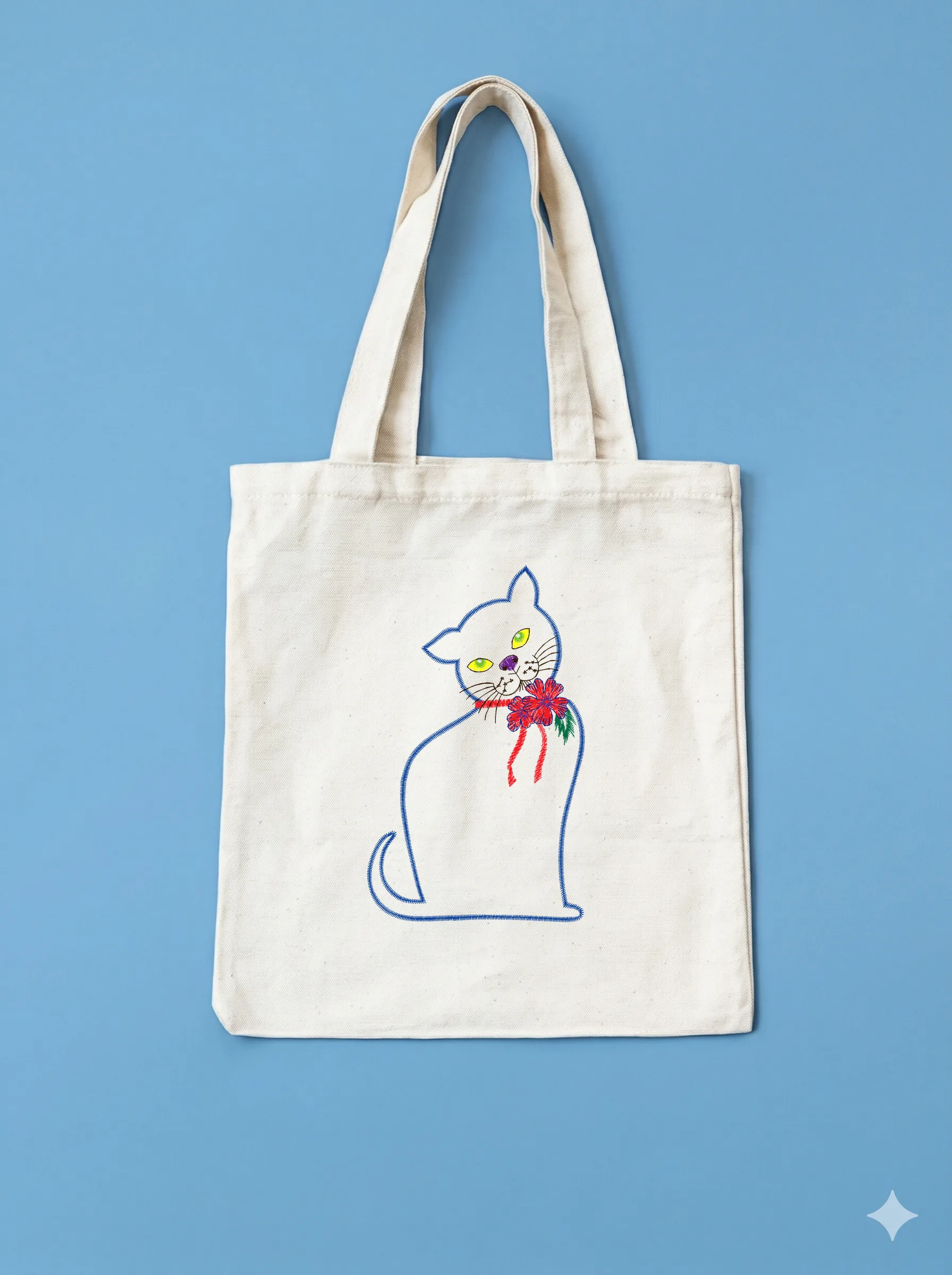 Изящная кошка с цветами (миниатюра 10)