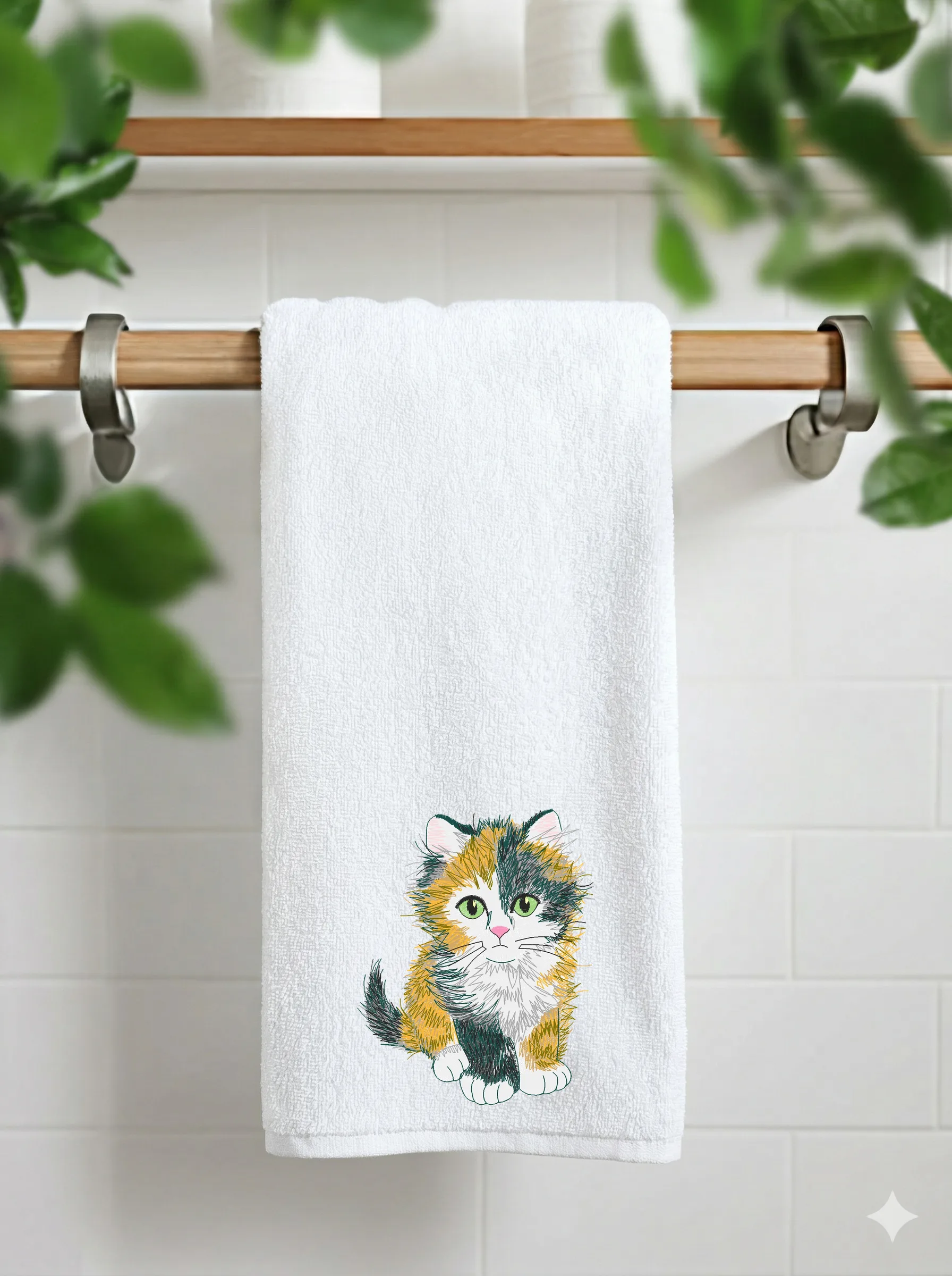 Милый трёхцветный котёнок (миниатюра 11)