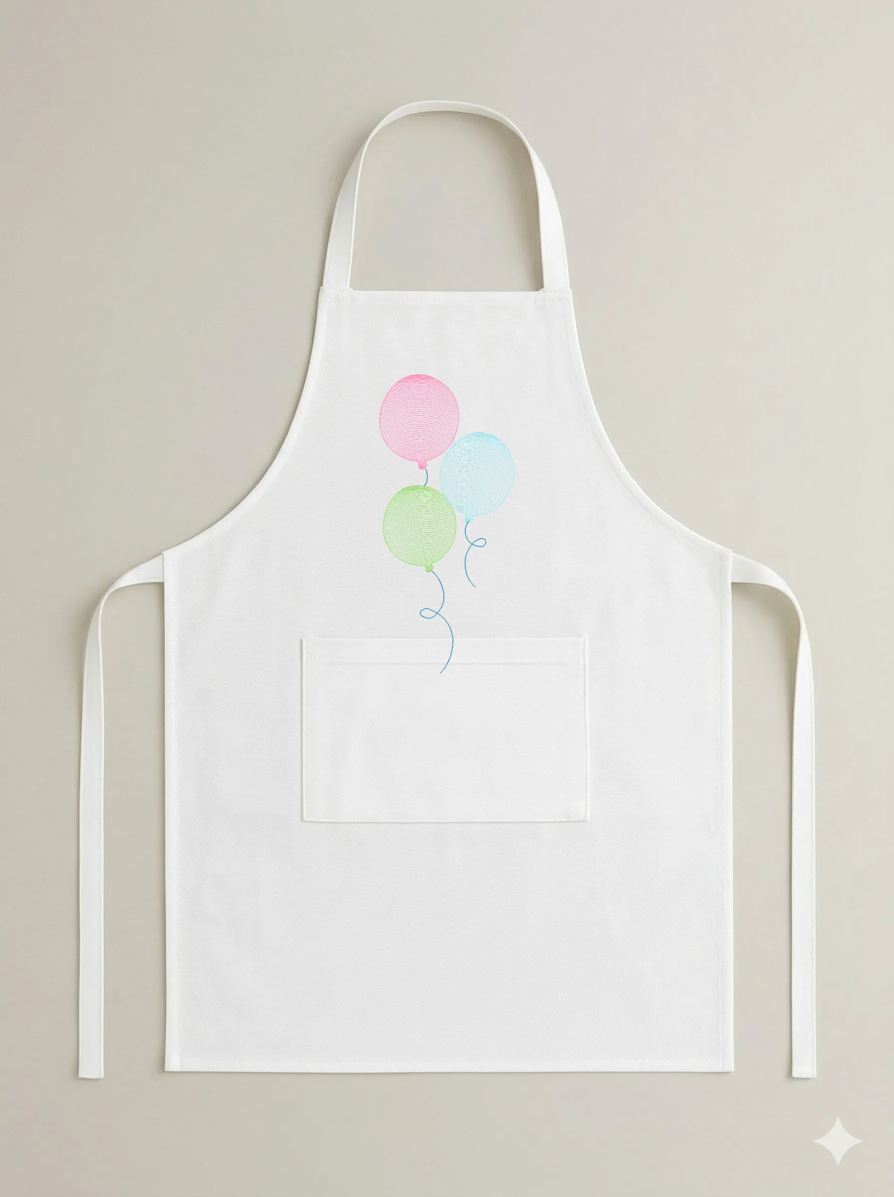 Дизайн машинной вышивки «Праздничные воздушные шарики» (44.6×99 мм) — вид 6