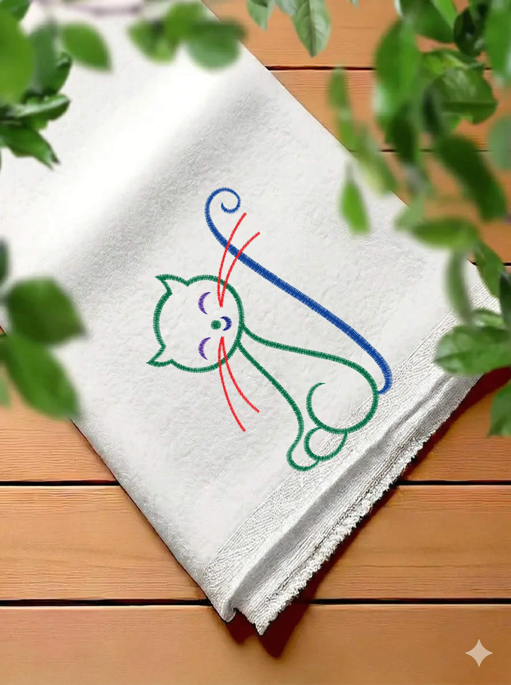Милый стилизованный кот (миниатюра 7)