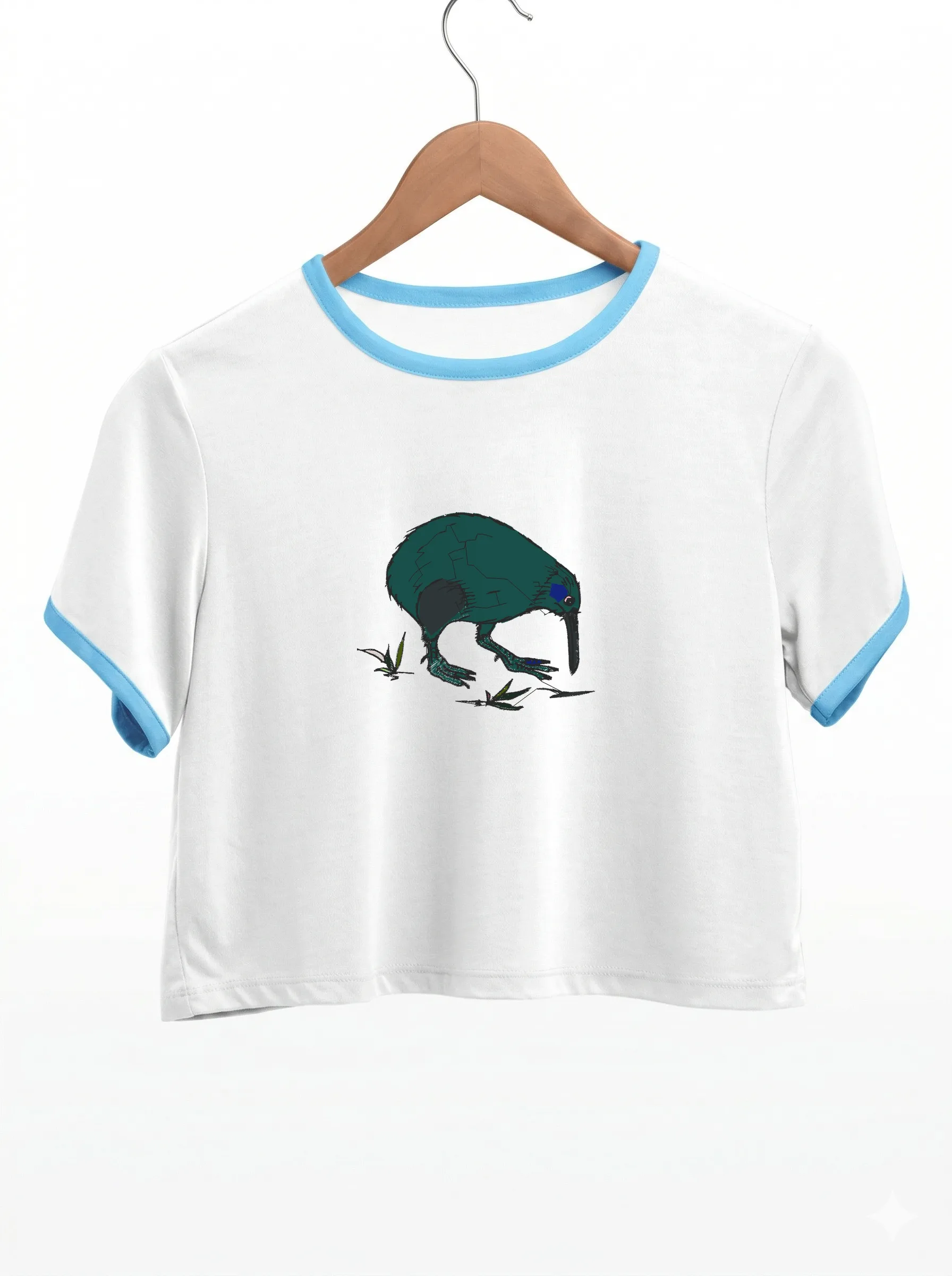 Дизайн машинной вышивки «Экзотическая птица киви» (96.4×80.6 мм) — вид 9