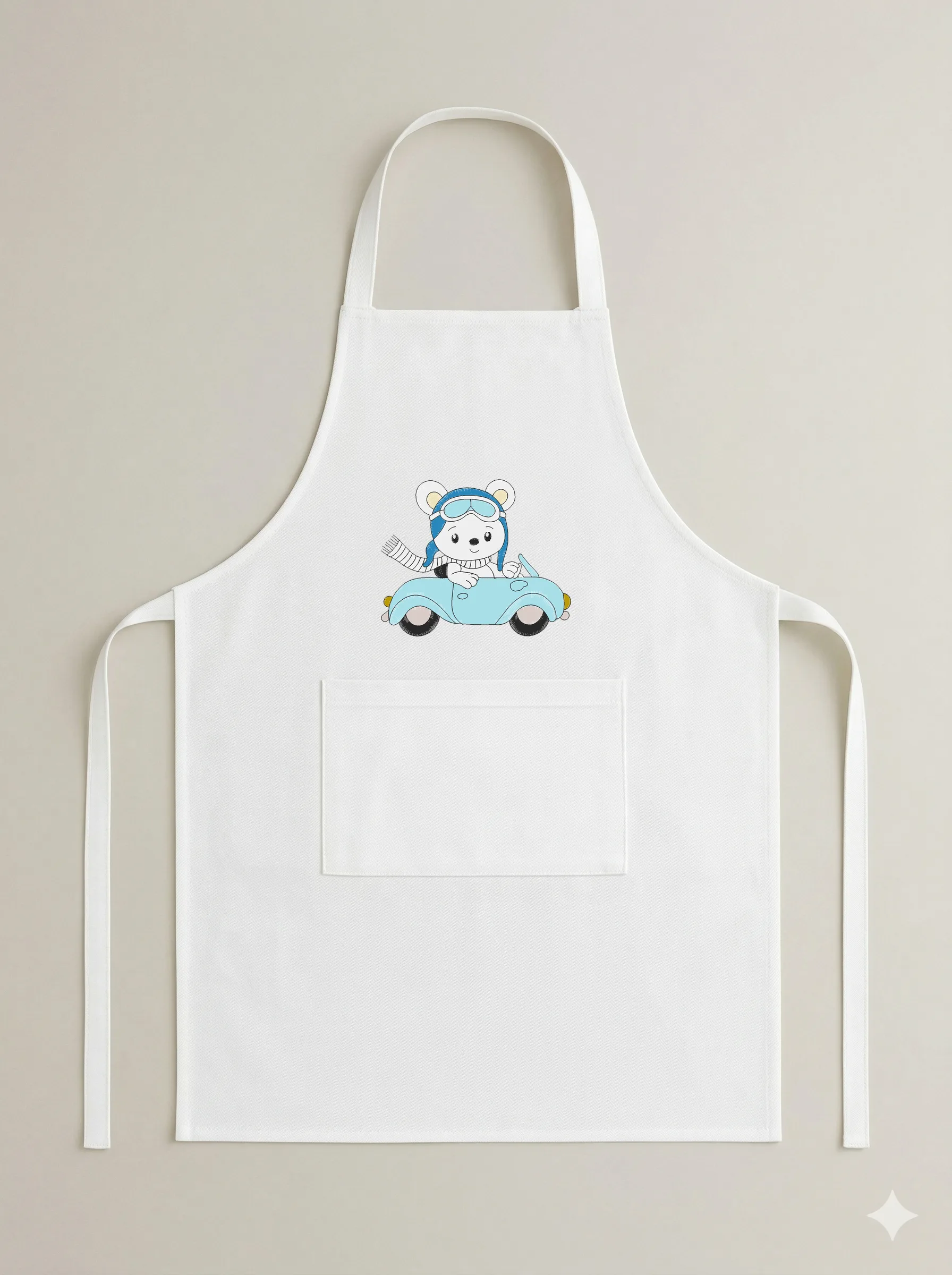 Дизайн машинной вышивки «Медвежонок в машинке» (95.4×78.8 мм) — вид 6