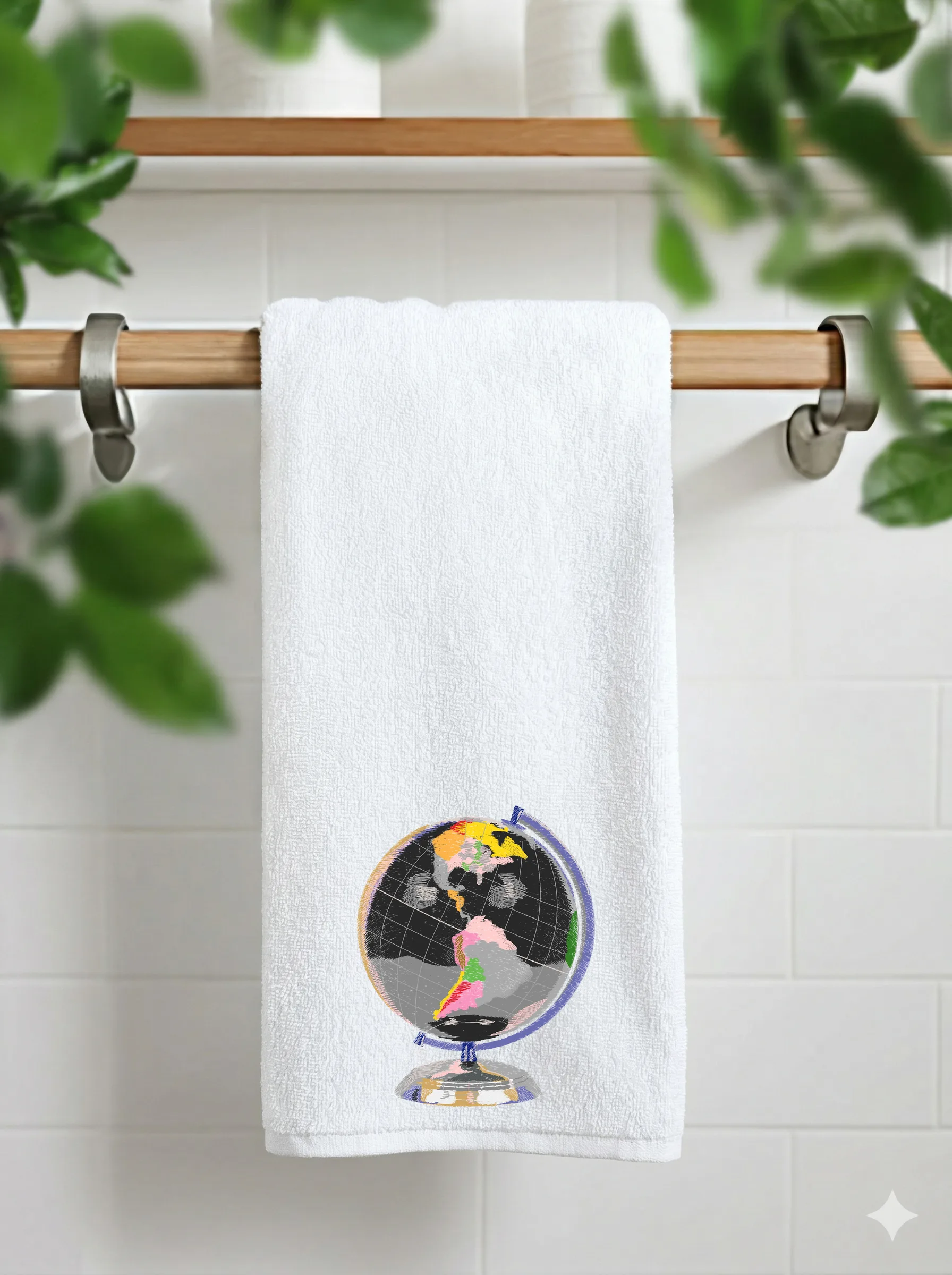 Дизайн машинной вышивки «Красочный земной шар» (123.8×156.8 мм) — вид 11