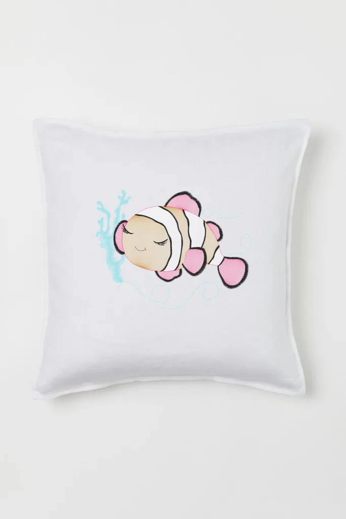 Дизайн машинной вышивки «Милая рыбка-клоун» (149.4×114.7 мм) — вид 2