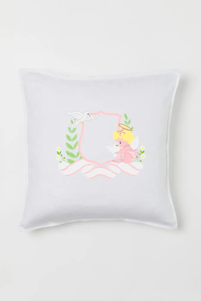 Дизайн машинной вышивки «Ангелочек с голубями» (208.2×159.2 мм) — вид 2