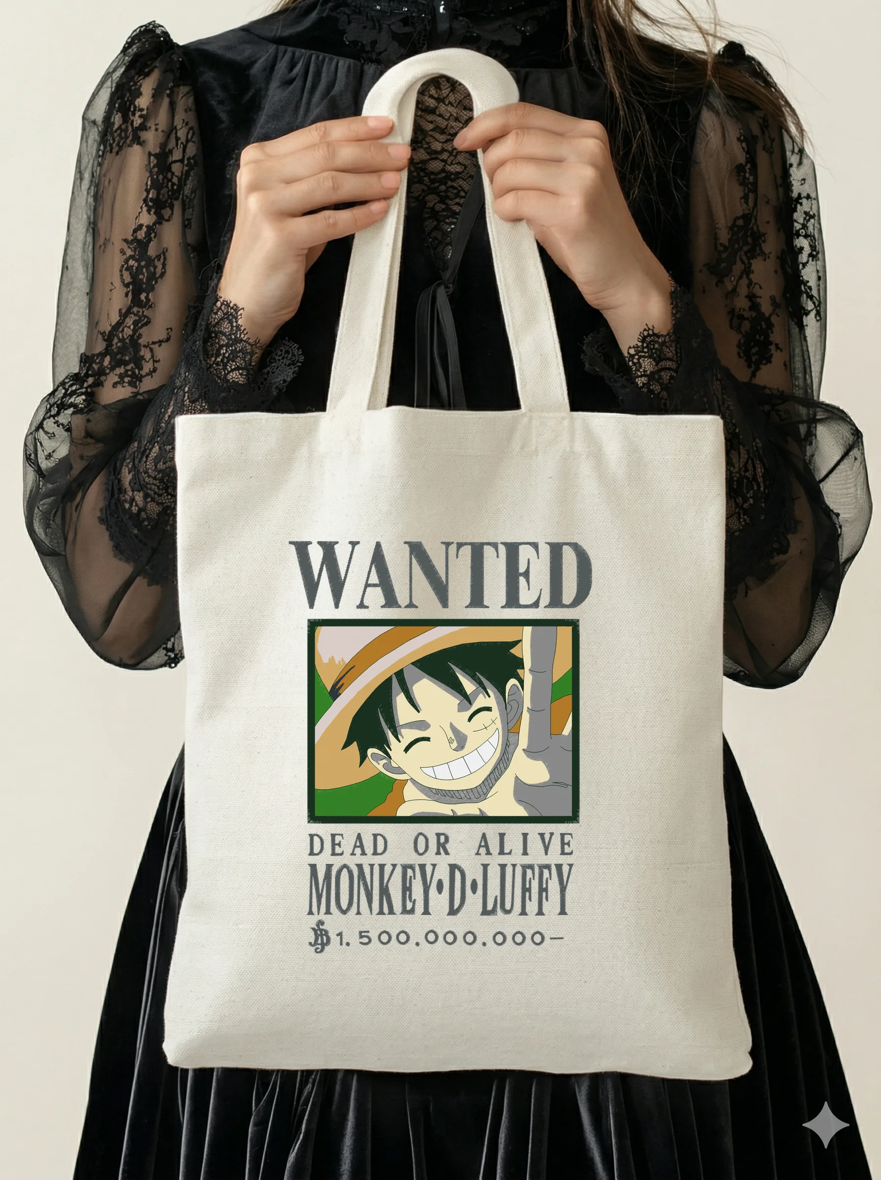 Дизайн машинной вышивки «Плакат Wanted Луффи» (196.3×267 мм) — вид 5