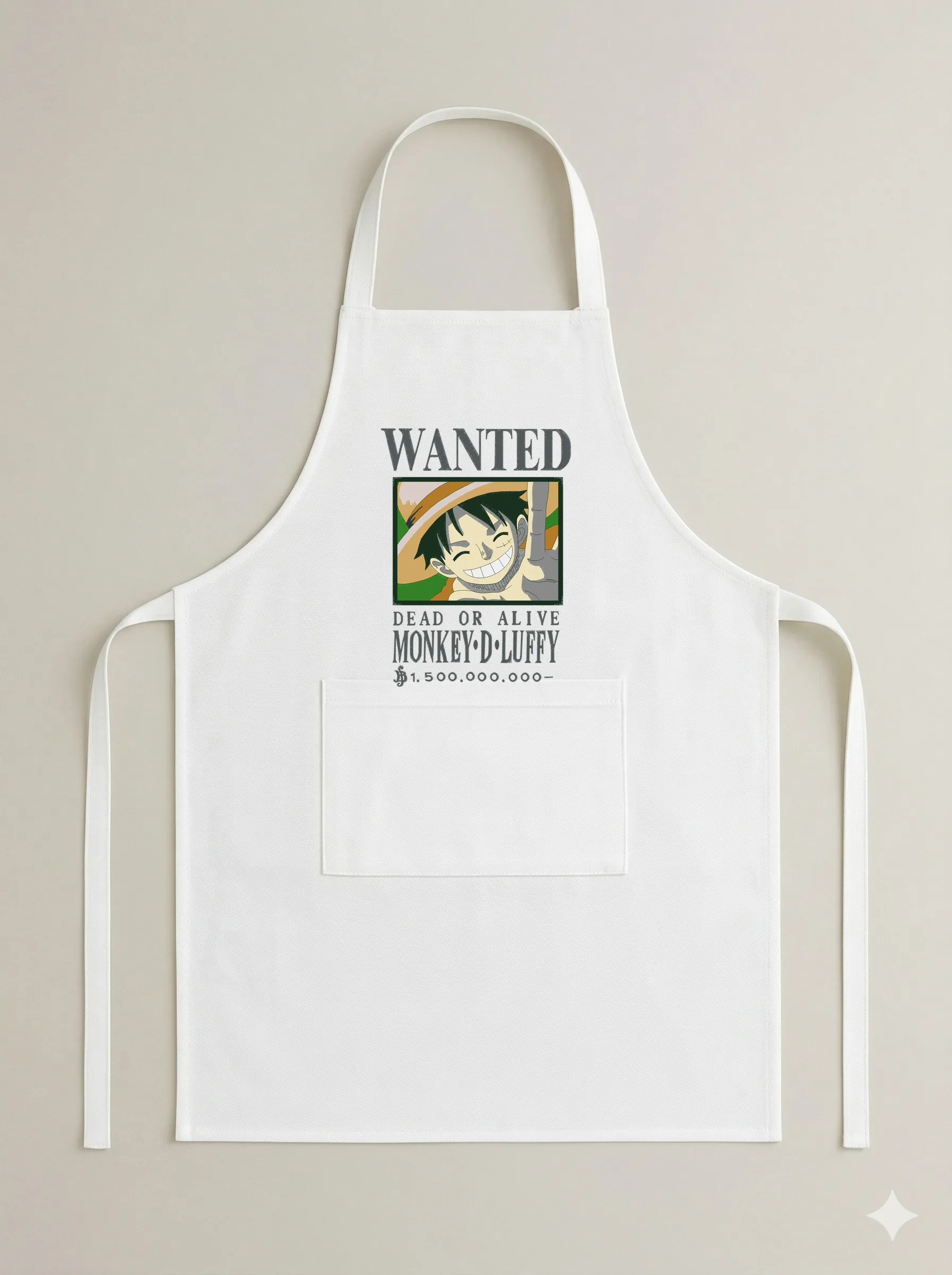Дизайн машинной вышивки «Плакат Wanted Луффи» (196.3×267 мм) — вид 6