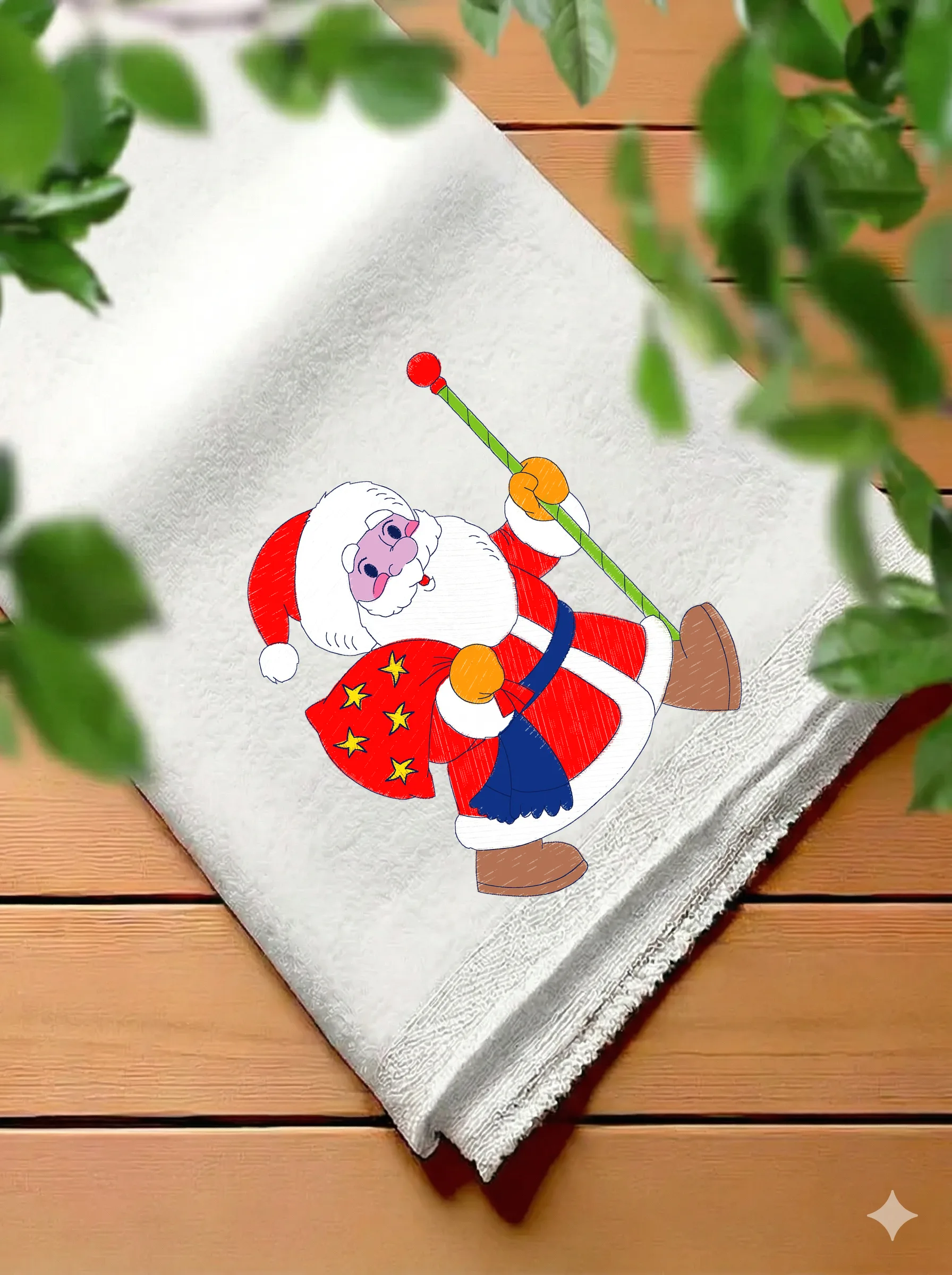 Дизайн машинной вышивки «Сказочный Дед Мороз» (140.2×179.4 мм) — вид 7