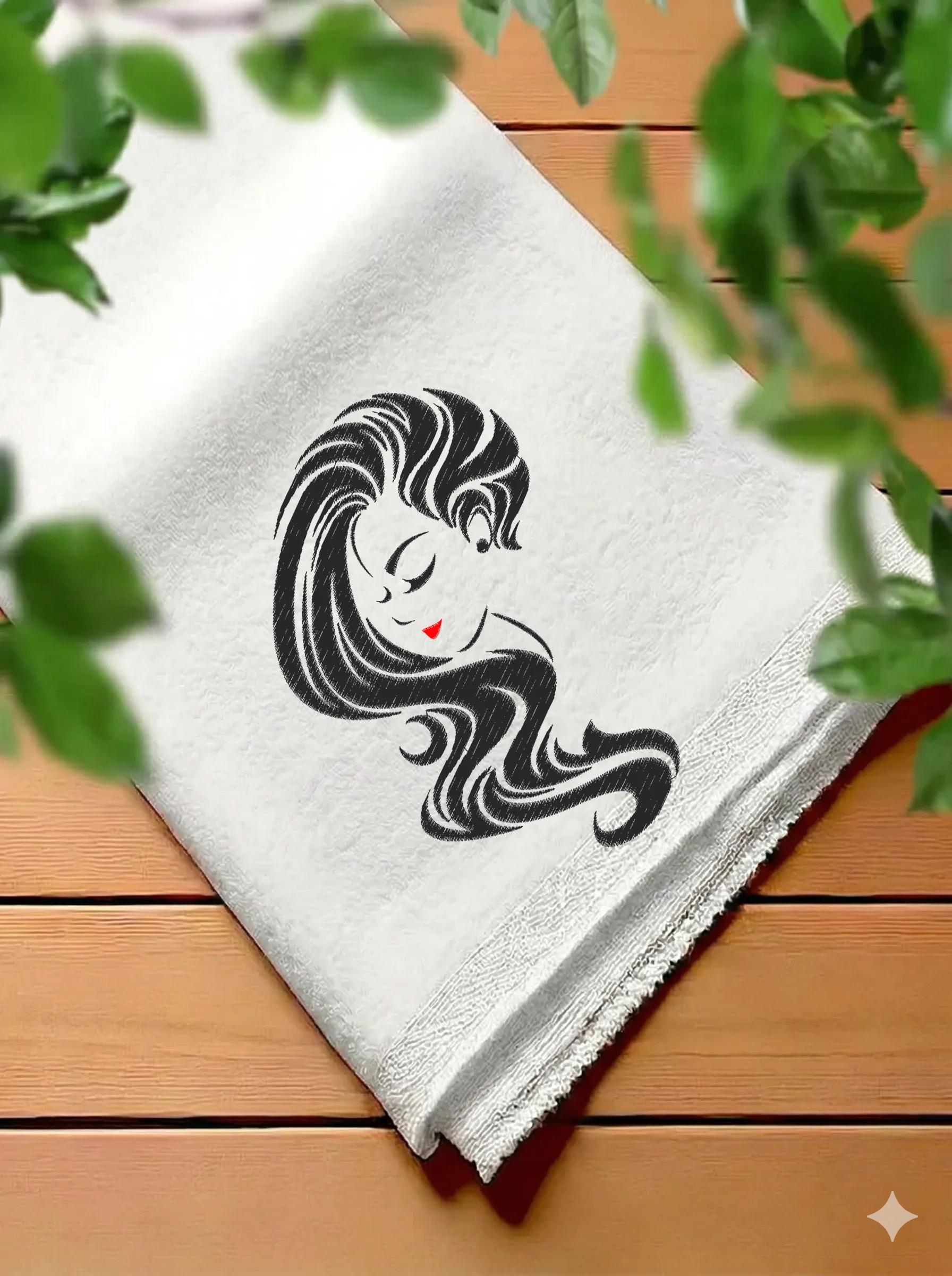 Дизайн машинной вышивки «Элегантный женский силуэт» (115.8×170.2 мм) — вид 7