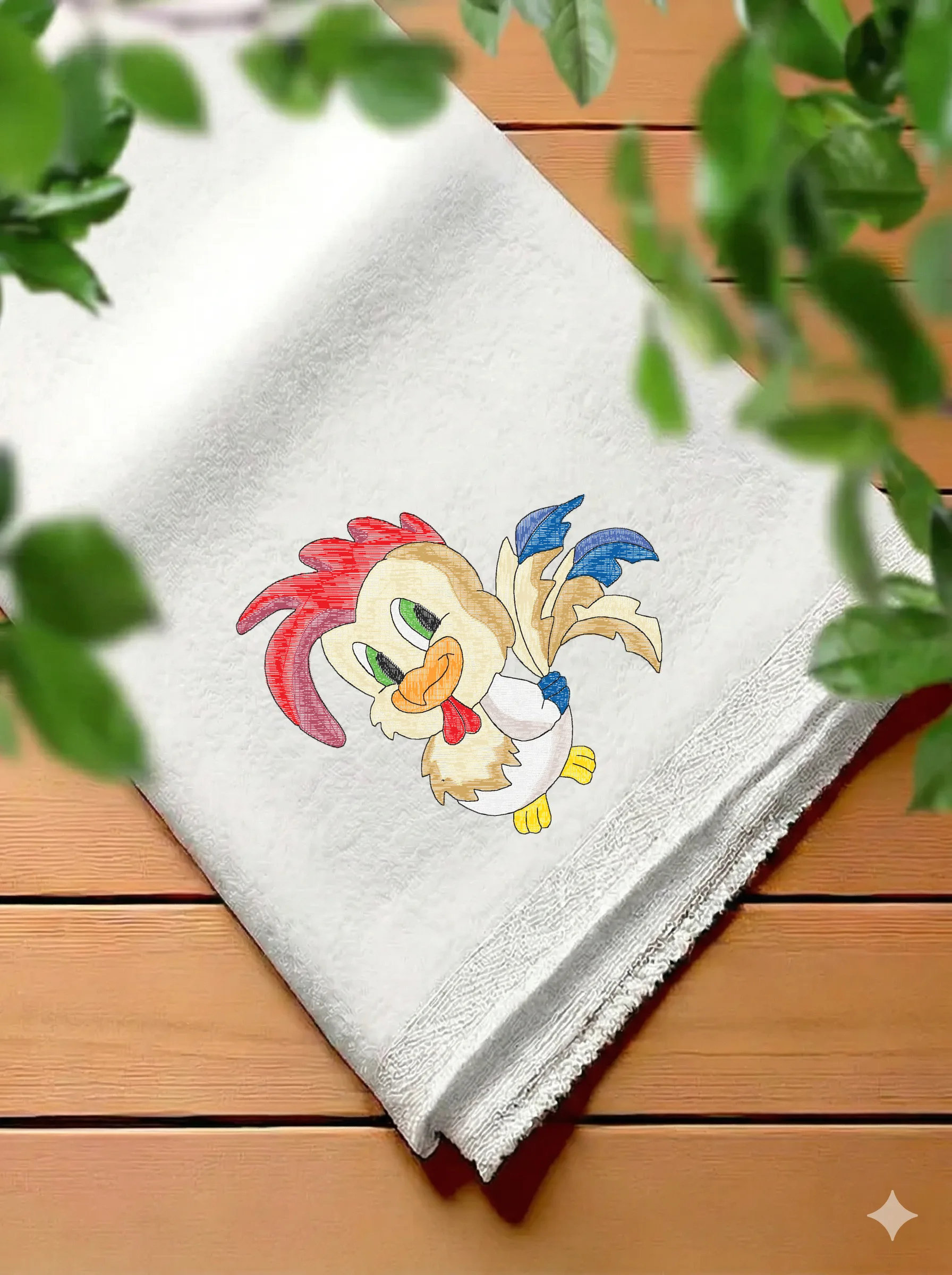 Веселый мультяшный петушок (миниатюра 7)