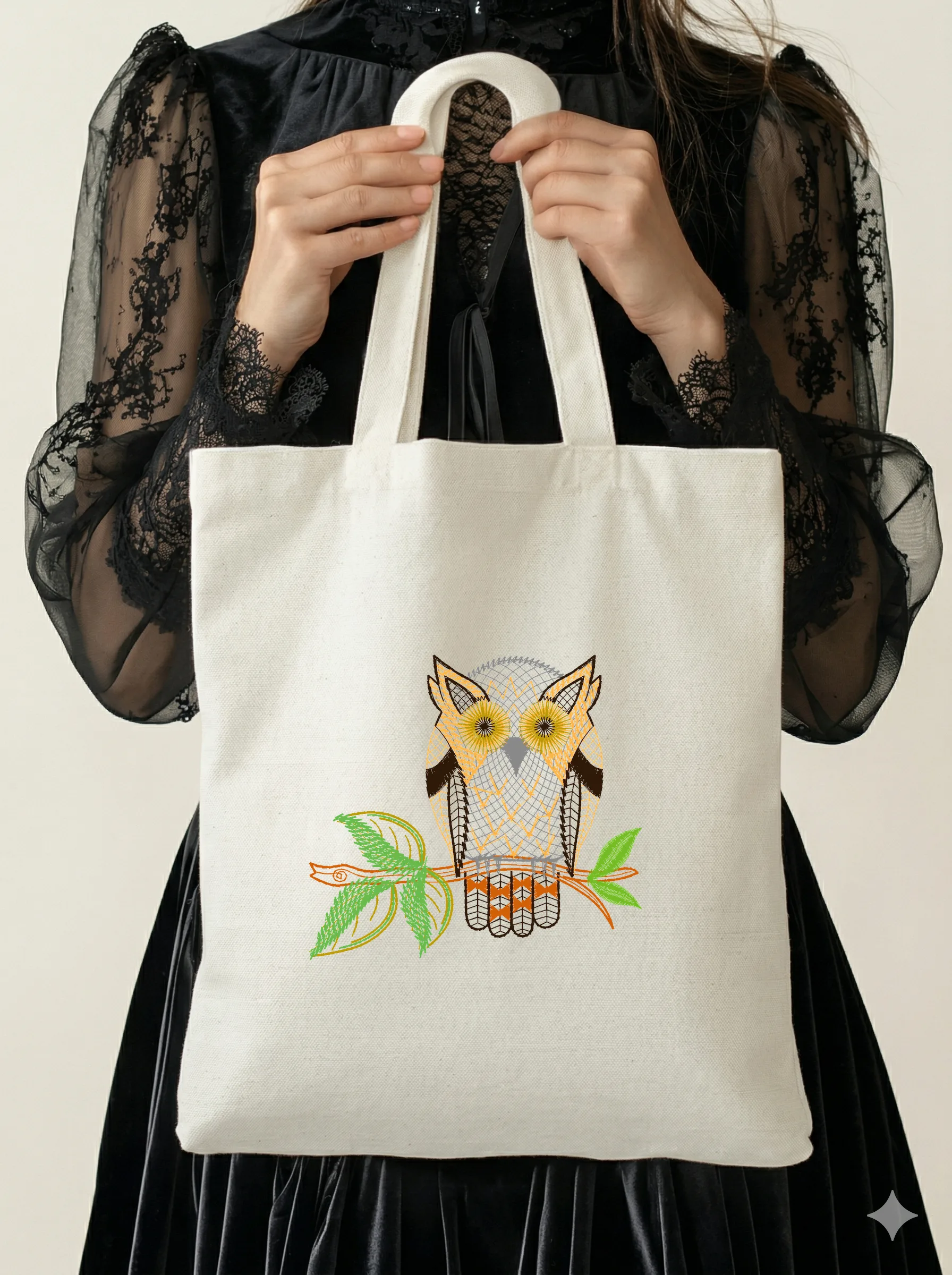 Мудрая сова на ветке (миниатюра 5)